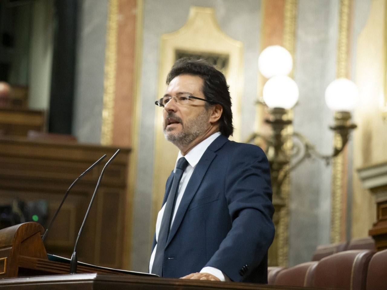 Isidre Gavín, en una intervenció al Congrés.