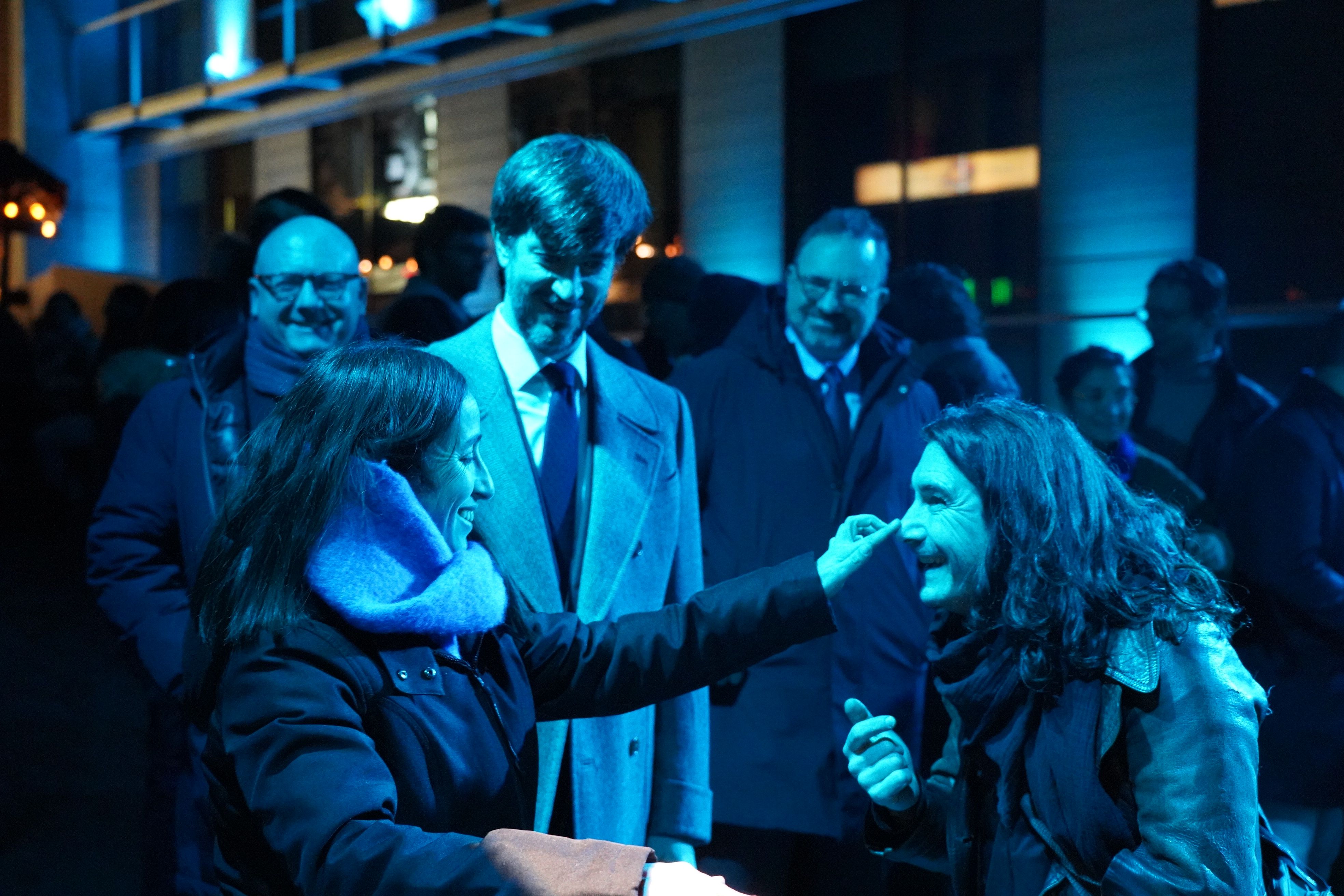 Losada i Ensenyat amb un dels creadors d’‘Urban Lights‘