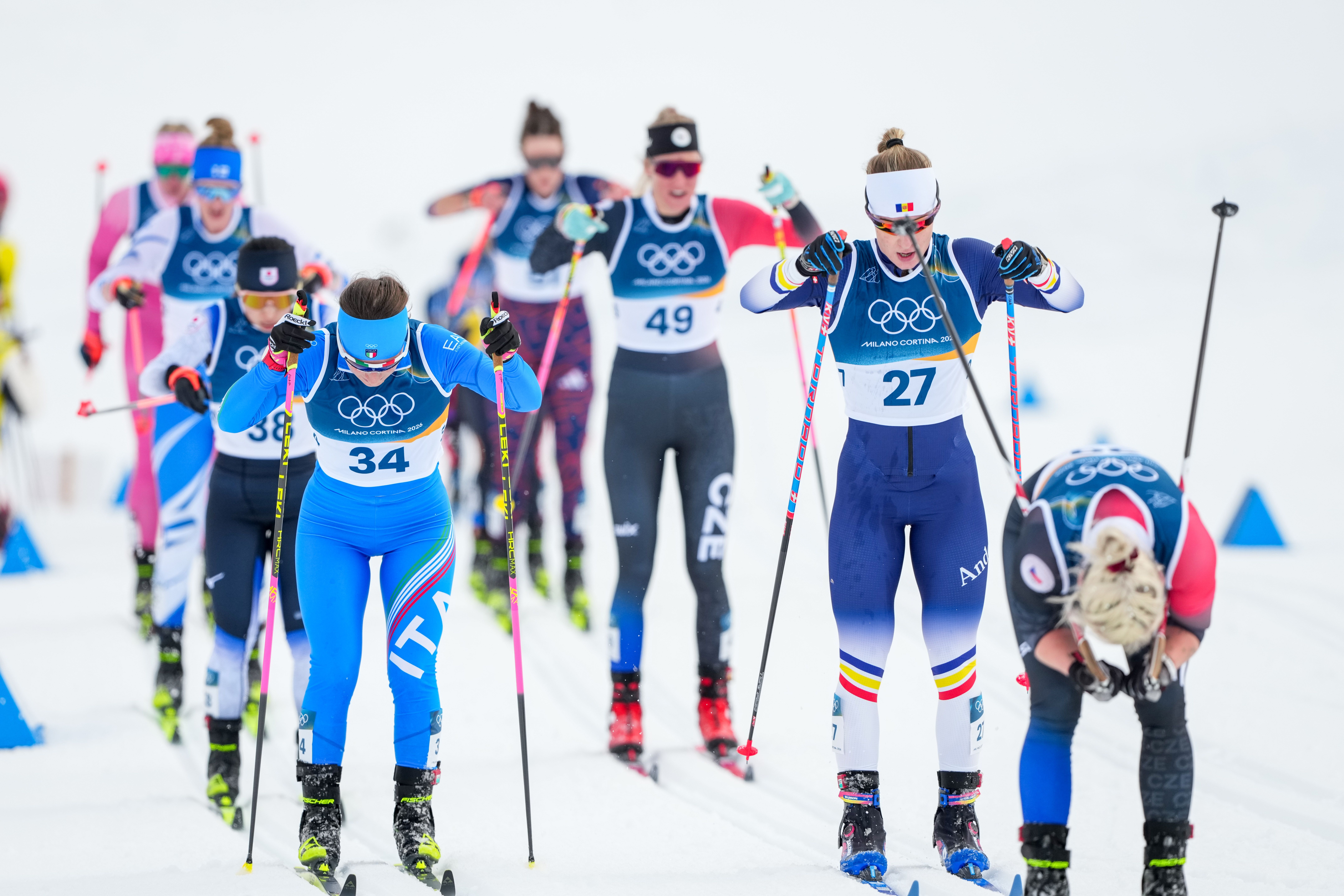 Gina del Rio, als 20km skiathlon dels Jocs Olímpics. FOTO Nordic Focus (4)