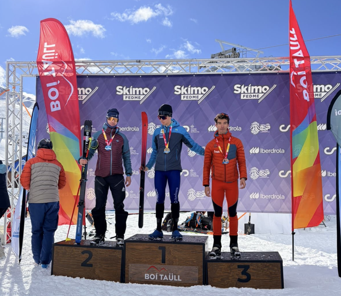 L’esquiador de la FAM Marc Casanovas, guanyador sub-23 de la prova Individual de la Copa d’Espanya de Boí Taüll.