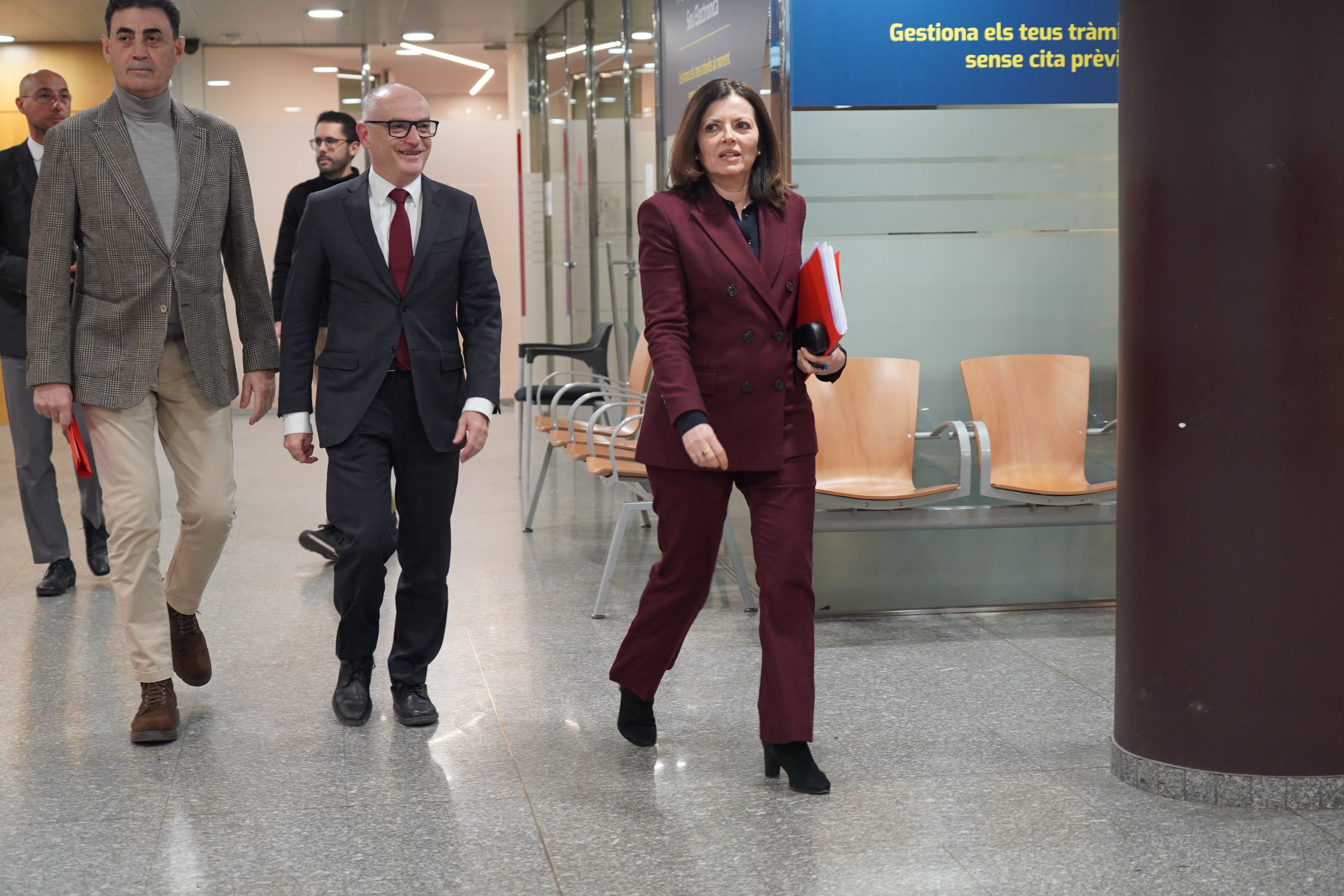 Els ministres Imma Tor, Ramon Lladós i Raul Ferré.