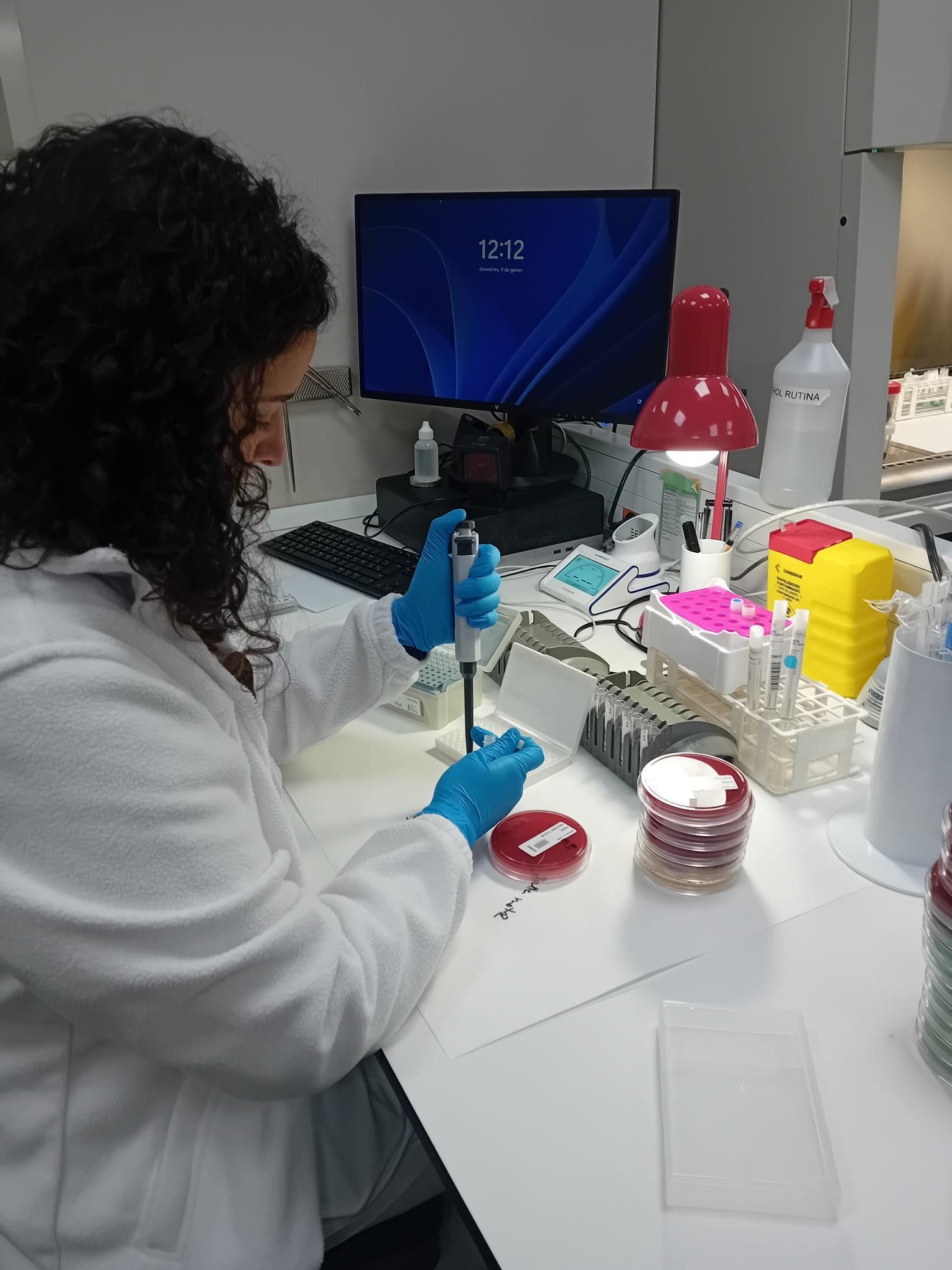 Una imatge del laboratori clínic de l'hospital. 