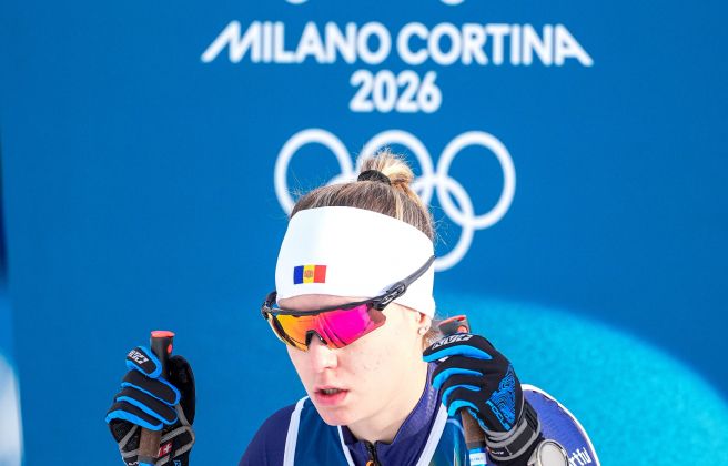 Gina del Rio, a la sortida de l'sprint en clàssic dels Jocs FOTO Nordic Focus