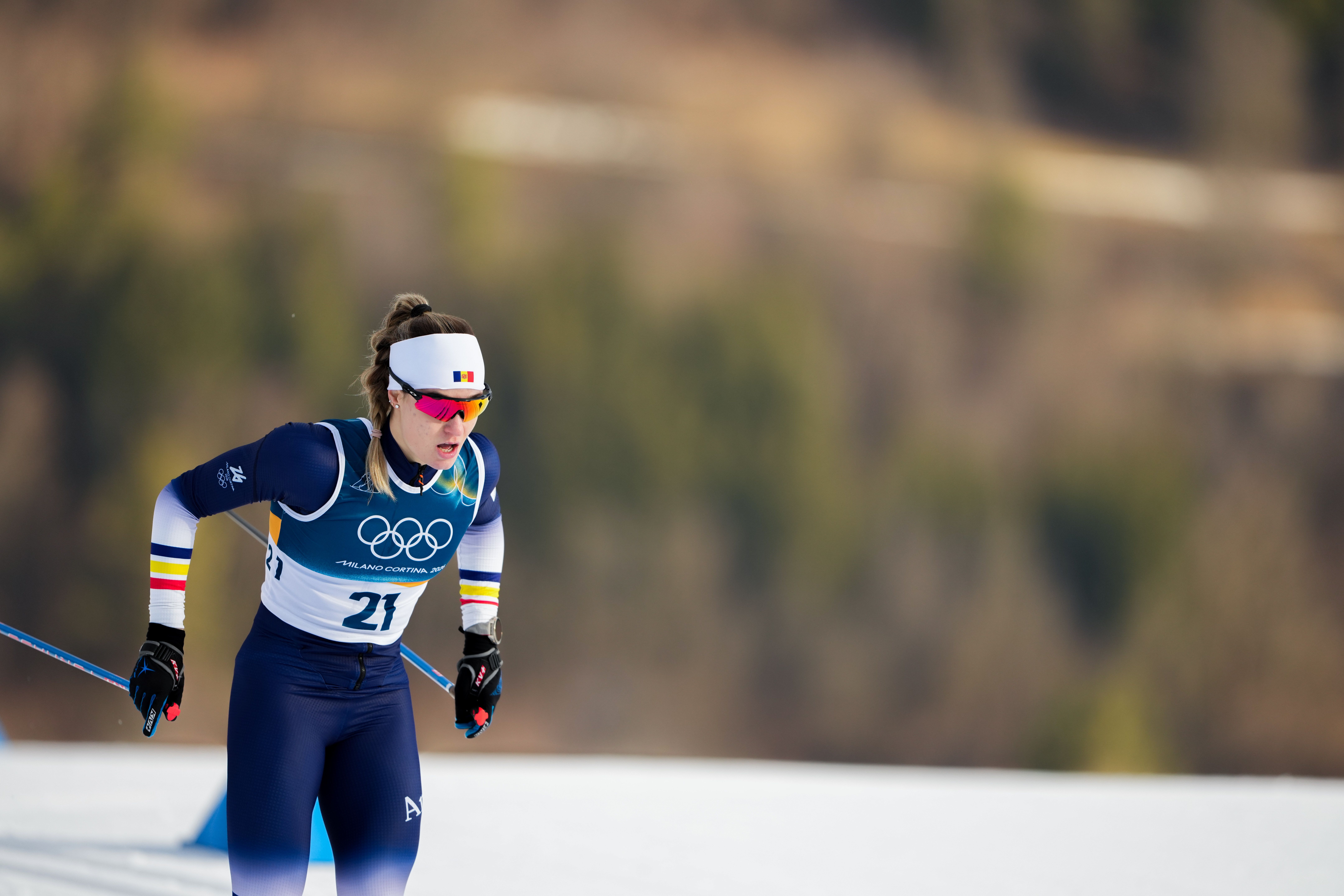 Gina del Rio, a l'sprint en clàssic dels Jocs. 