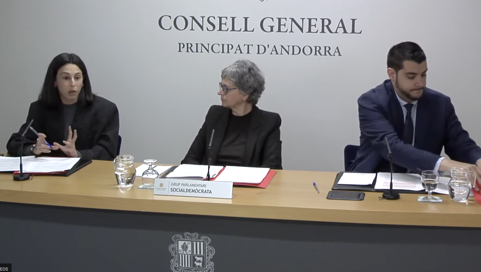 Els tres consellers generals del grup parlamentari socialdemòcrata.