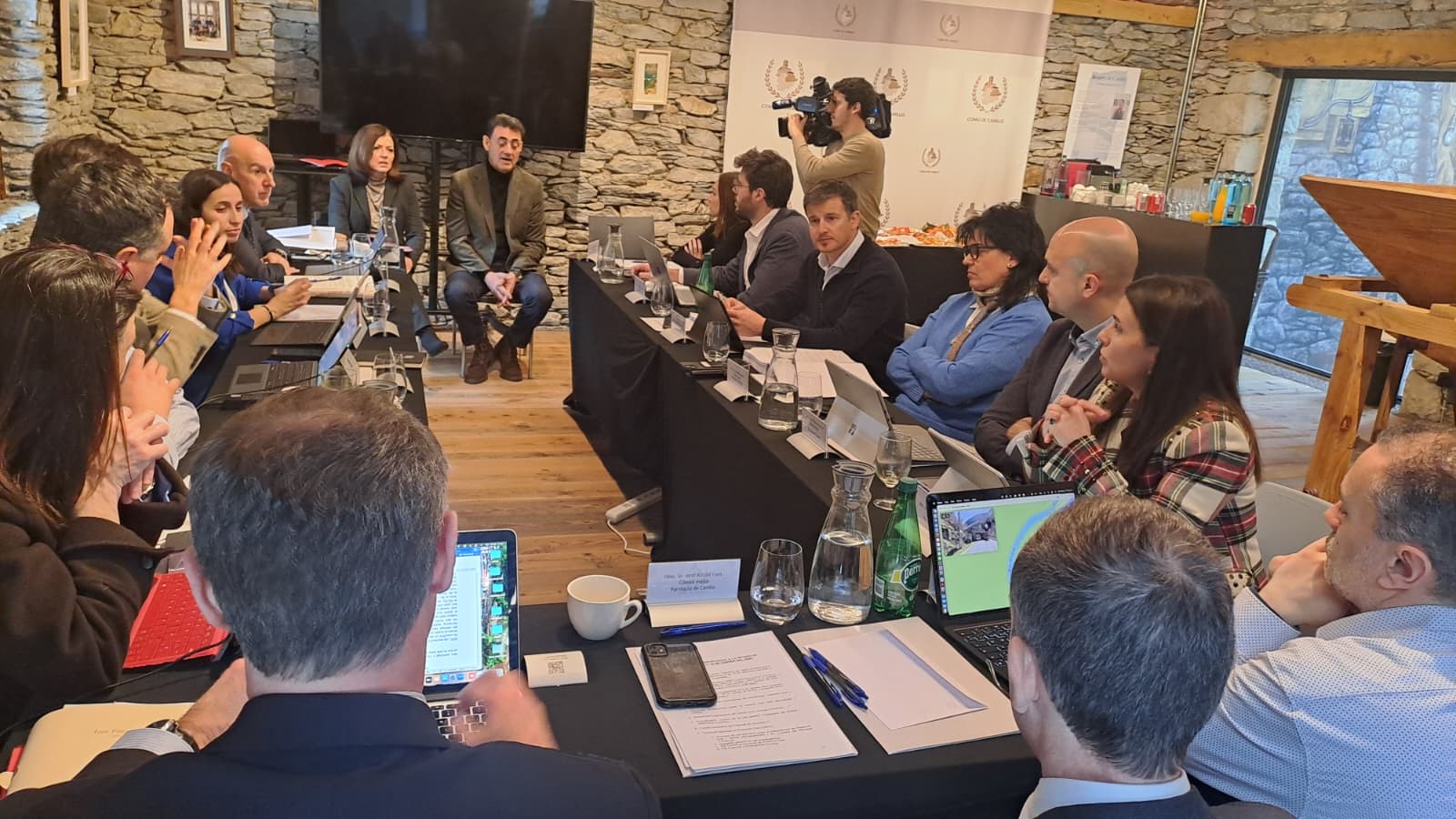 Un instant de la reunió de cònsols.