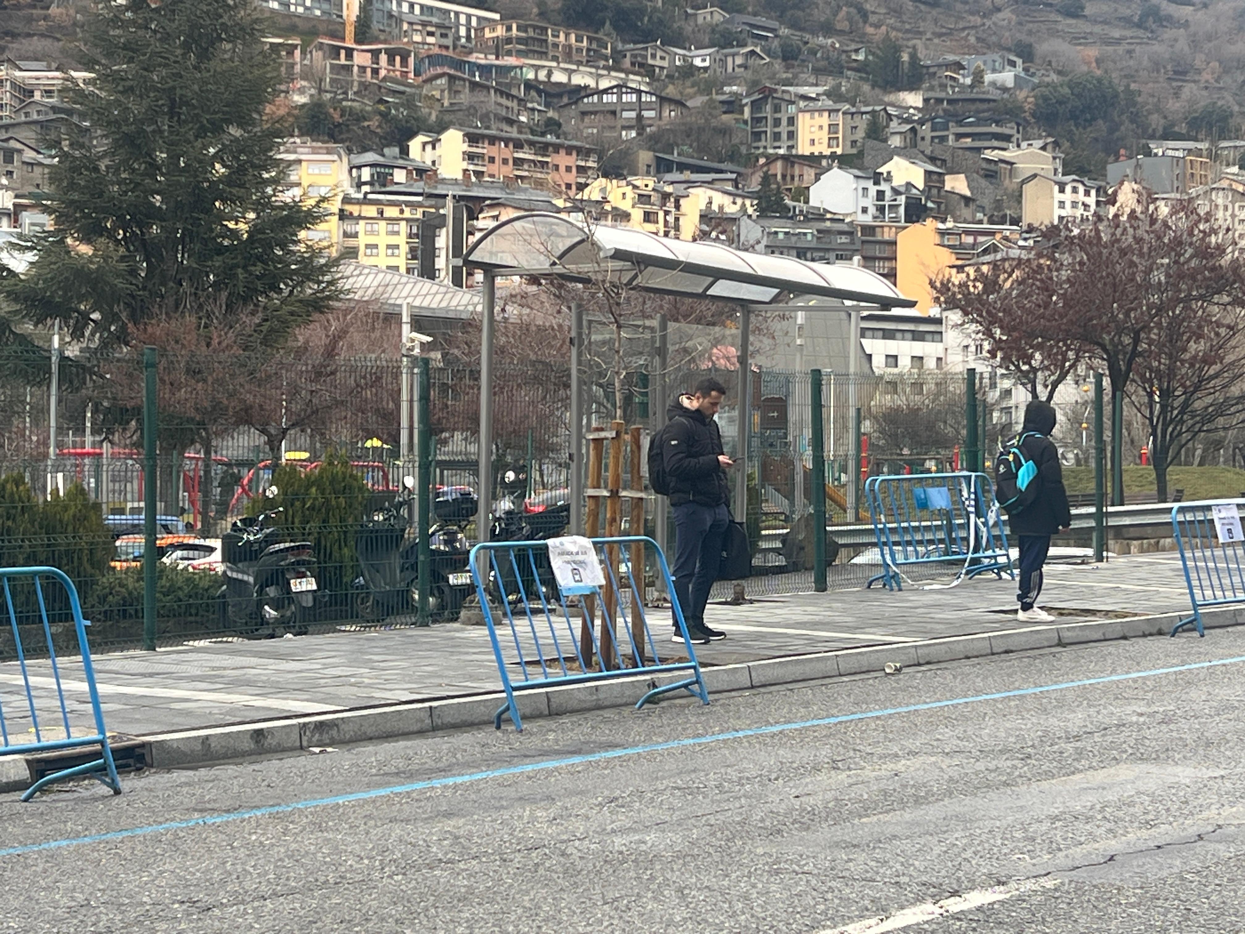 La nova marquesina que s'ha instal·lat aquest dimarts a l'avinguda Nacions Unides d'Escaldes.