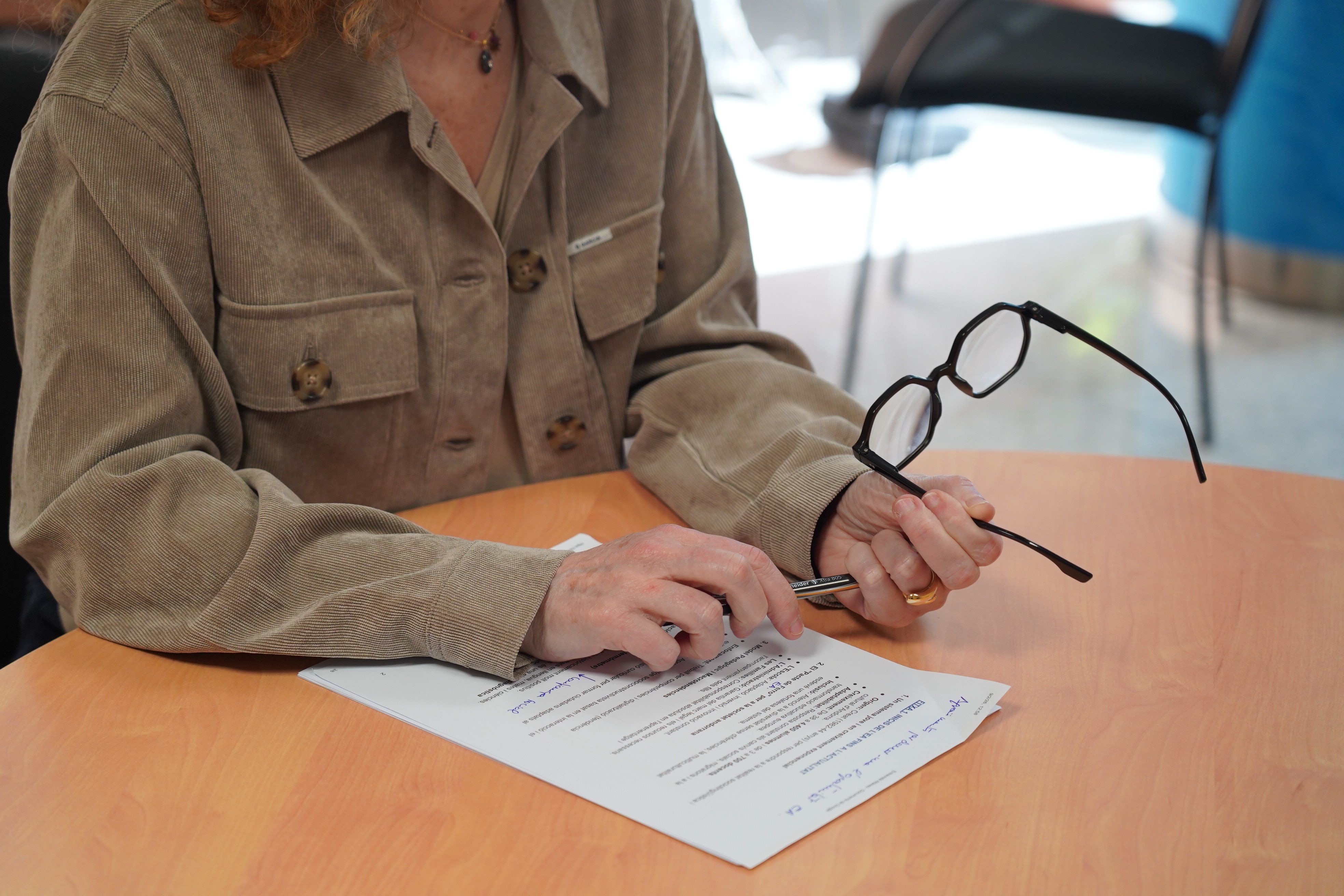 Moreno durant l’entrevista. Moreno durant l’entrevista.