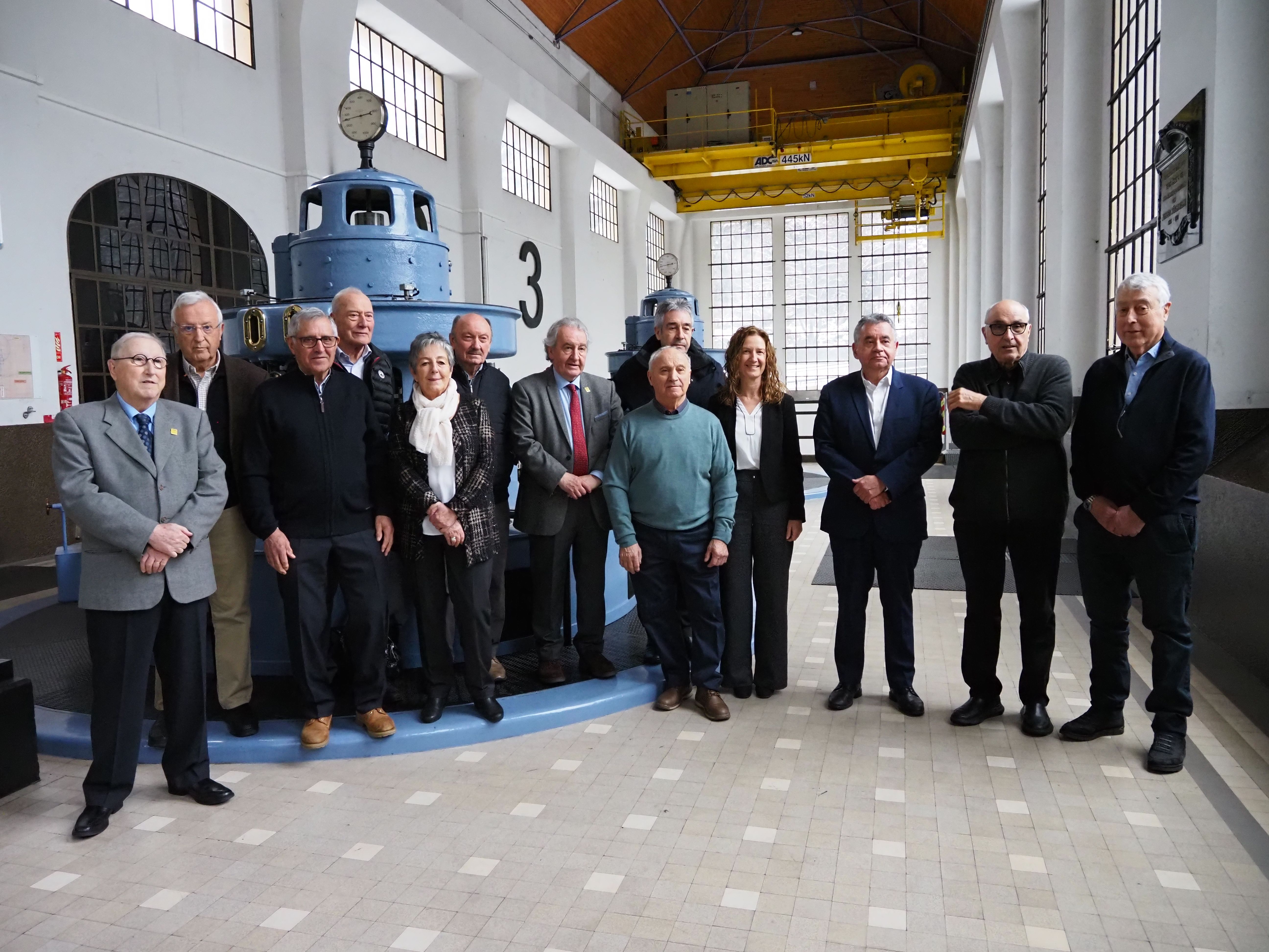 Els pares de la Constitució durant la visita a FEDA. Els pares de la Constitució durant la visita a FEDA.