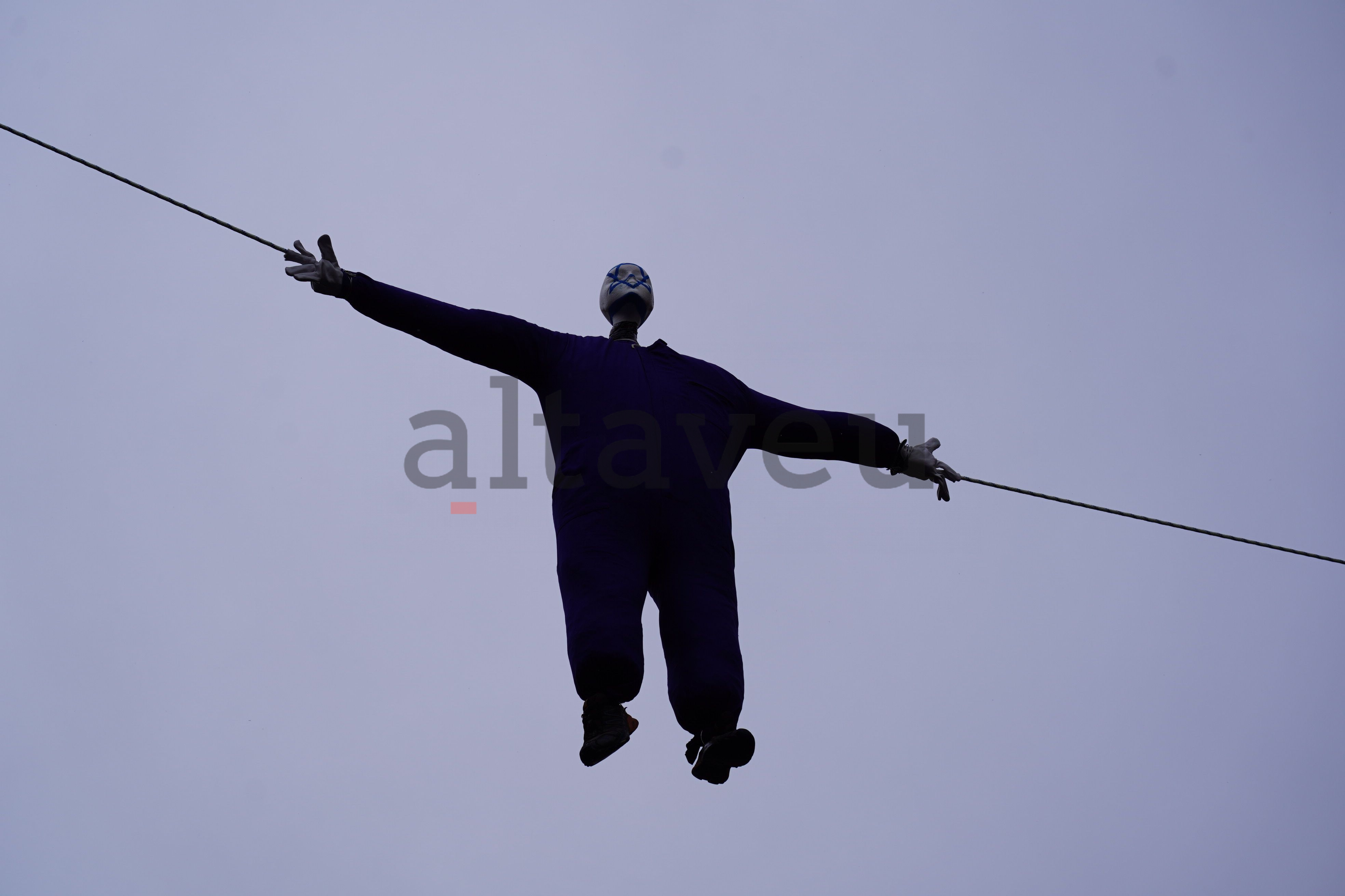 El Carnestoltes ja penjat.