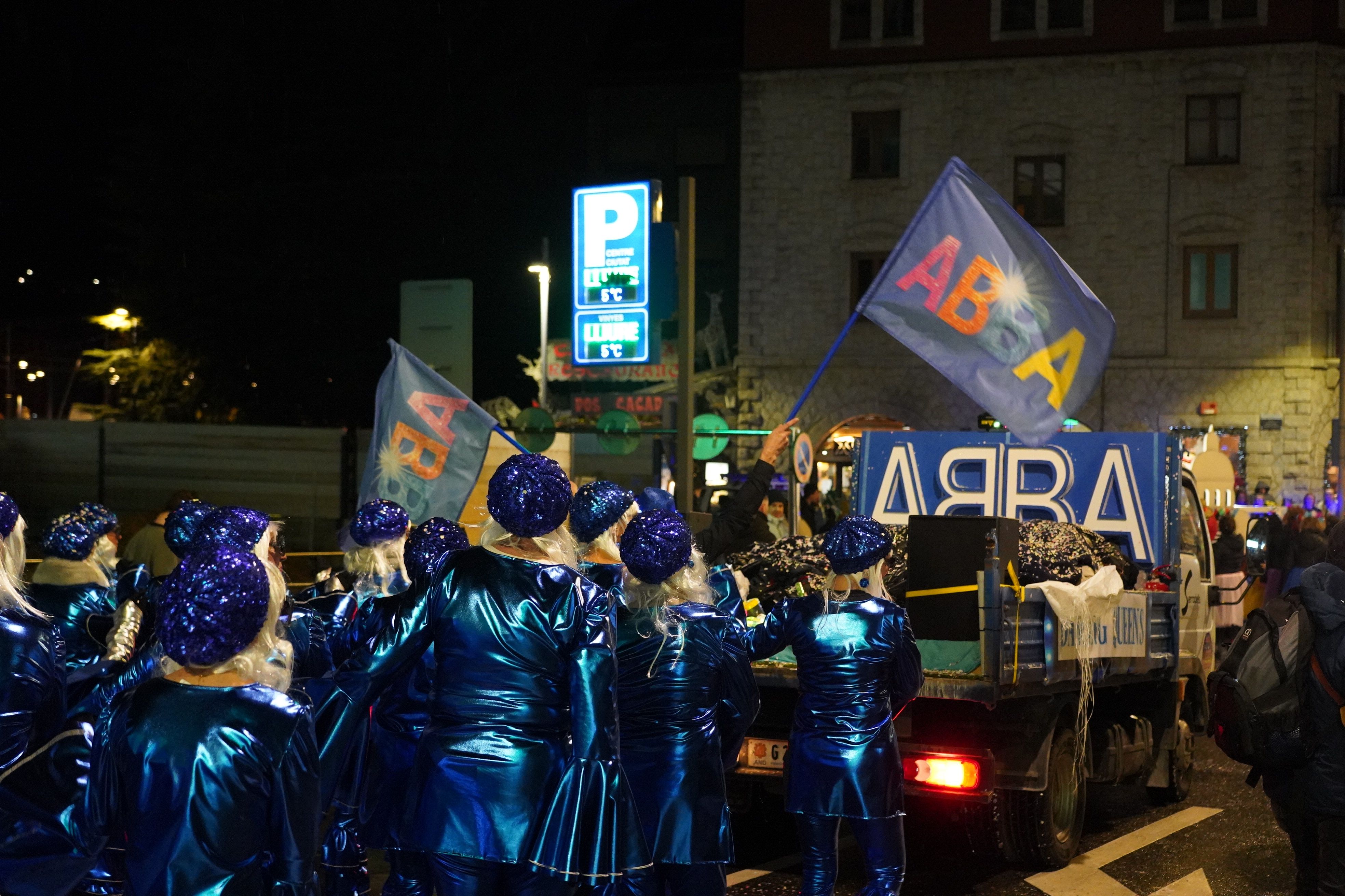 ABBA, en la seva arribada a la Plaça del Poble. ABBA, en la seva arribada a la Plaça del Poble.