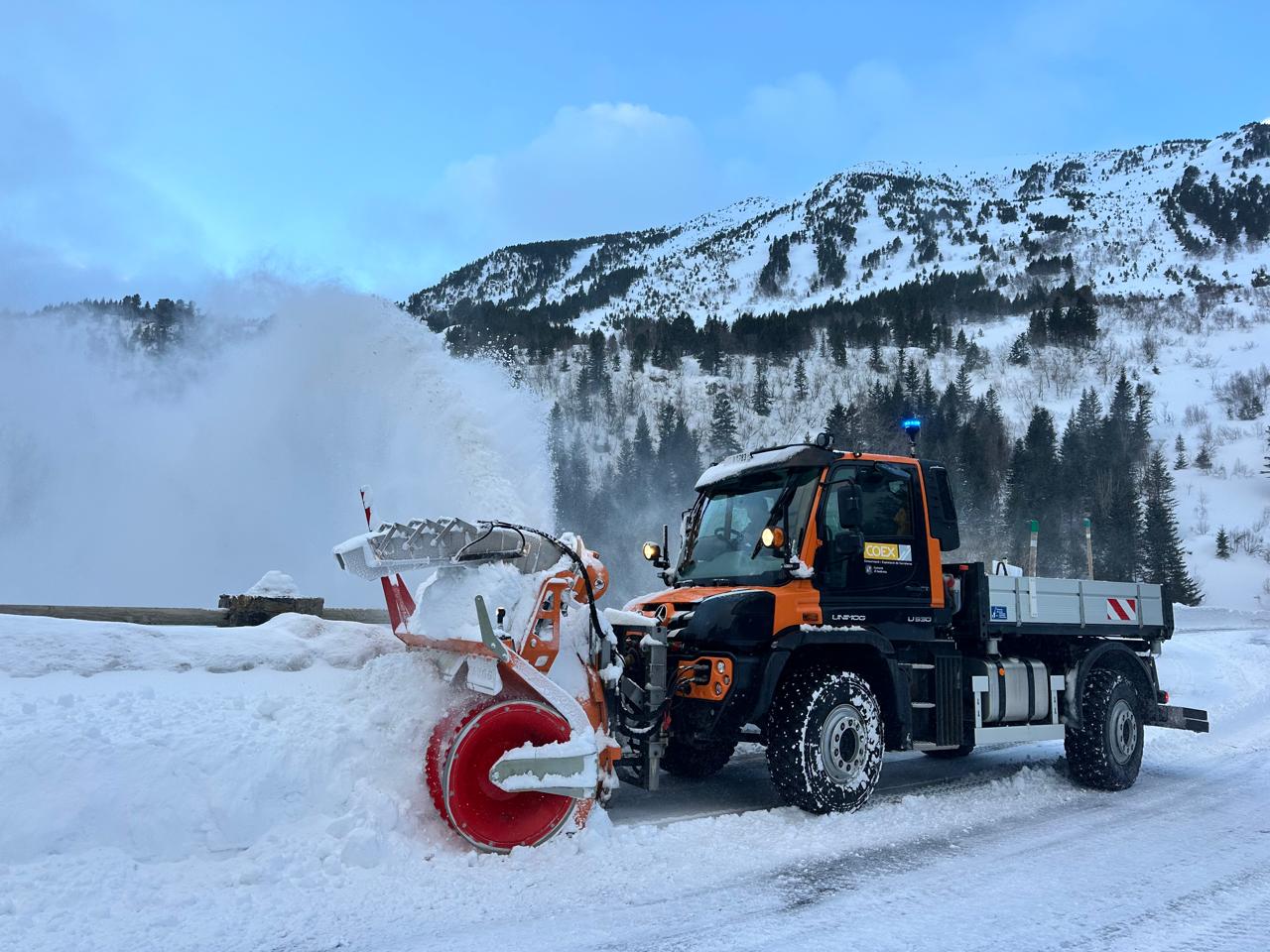 Una llevaneus del COEX aquest matí a Arcalís. Una llevaneus del COEX aquest matí a Arcalís.