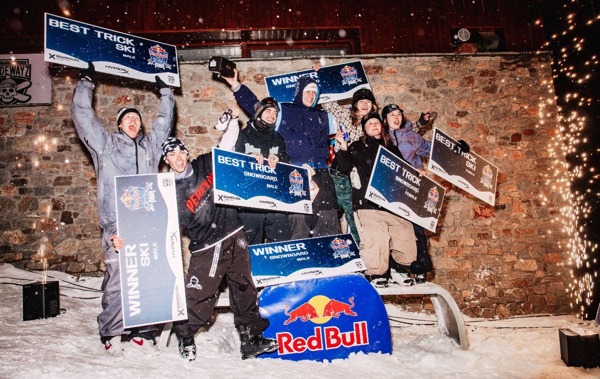 Els guanyadors de la Red Bull Night Rider, que va reunir més de 2.000 espectadors a la base del sector d'El Tarter de Grandvalira.
