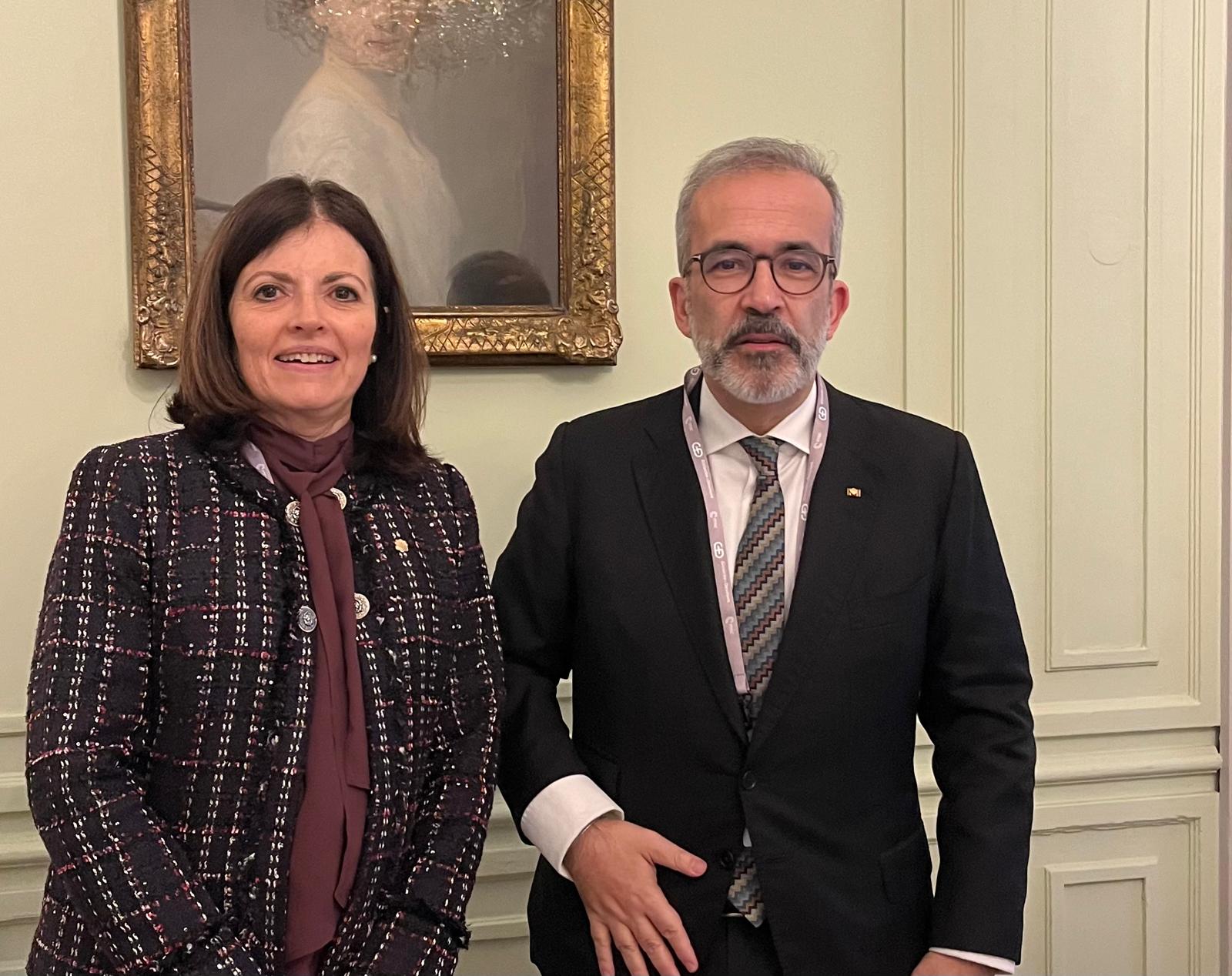 Trobada de la ministra Imma Tor amb l’homòleg de Portugal, Paulo Rangel. // Govern d'Andorra Trobada de la ministra Imma Tor amb l’homòleg de Portugal, Paulo Rangel. // Govern d'Andorra