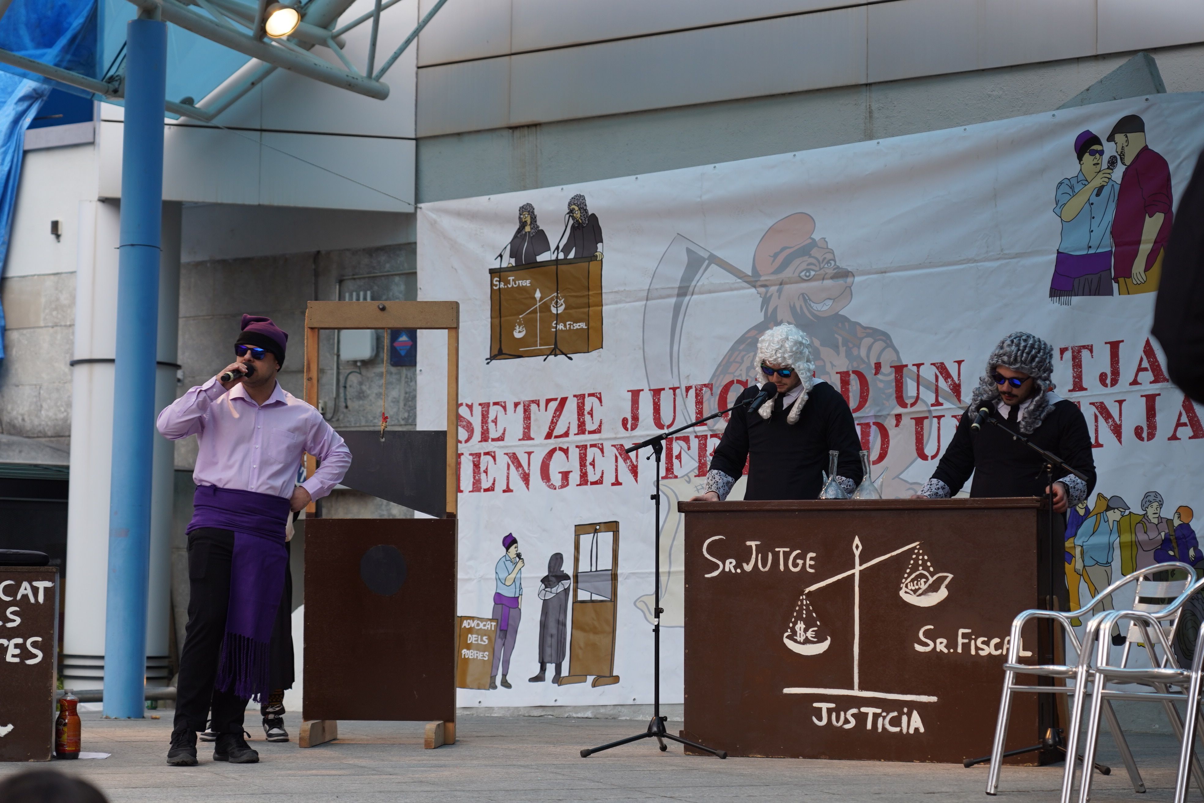 Un instant del Judici dels Contrabandistes d'Encamp. Un instant del Judici dels Contrabandistes d'Encamp.