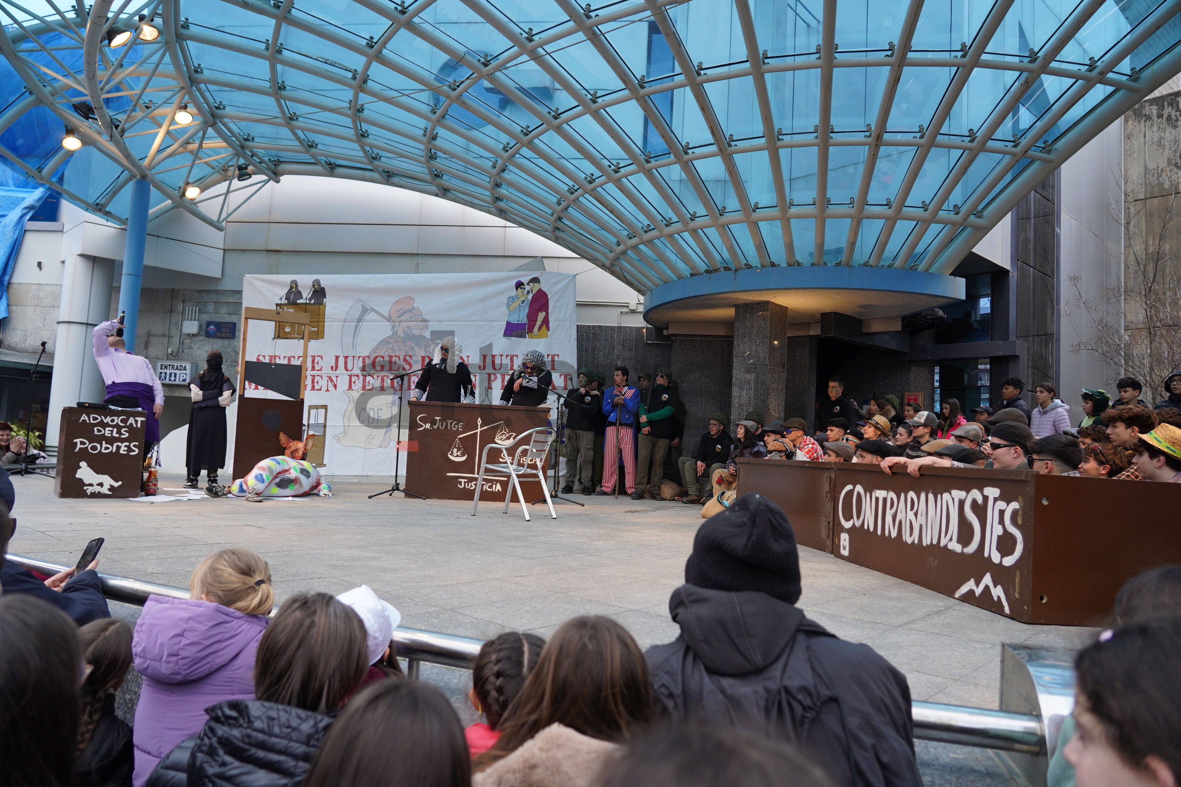 Un instant del Judici dels Contrabandistes d'Encamp. Un instant del Judici dels Contrabandistes d'Encamp.