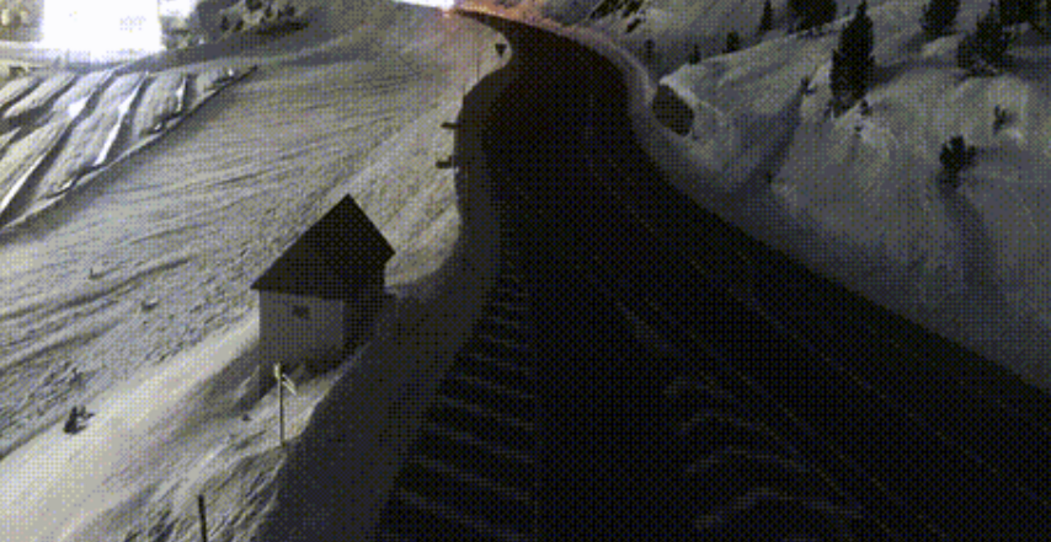 Una imatge d'Envalira aquest vespre de diumenge.