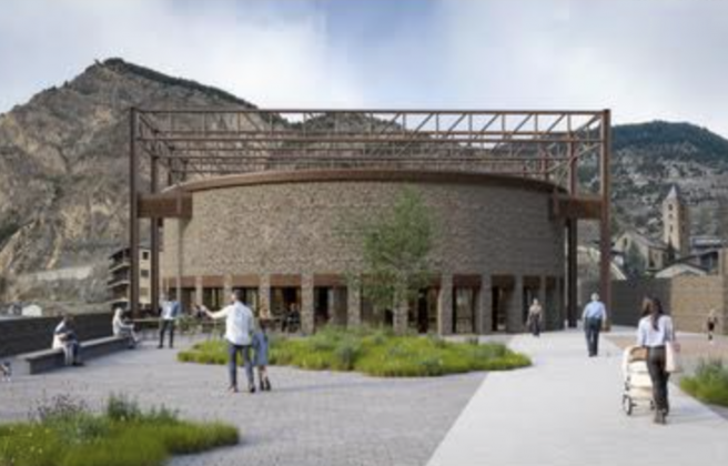 render de la terrassa al sostre. render de la terrassa al sostre.