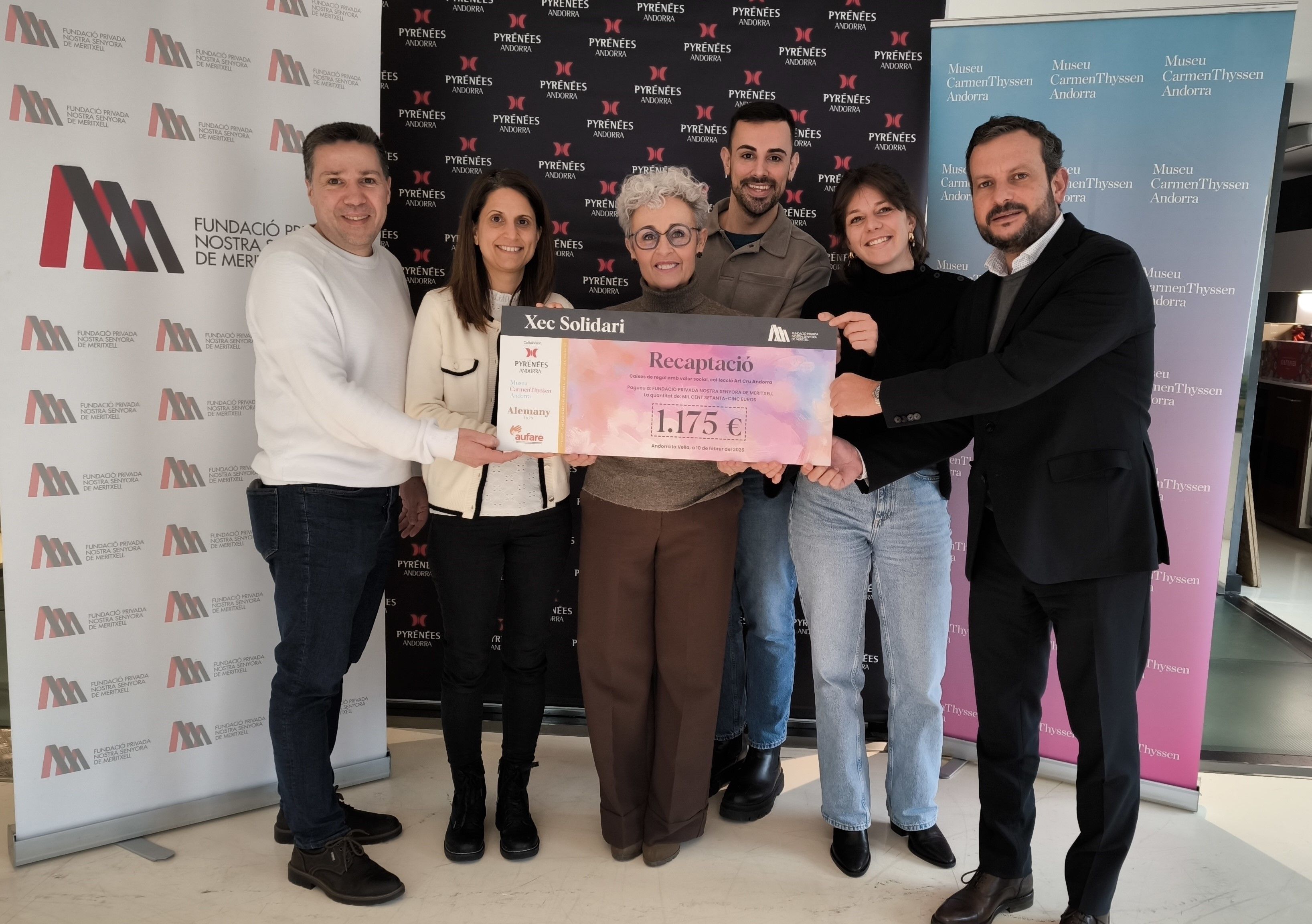 El concurs Art Cru Andorra 2025 recapta 1.175 euros per a la Fundació Meritxell.