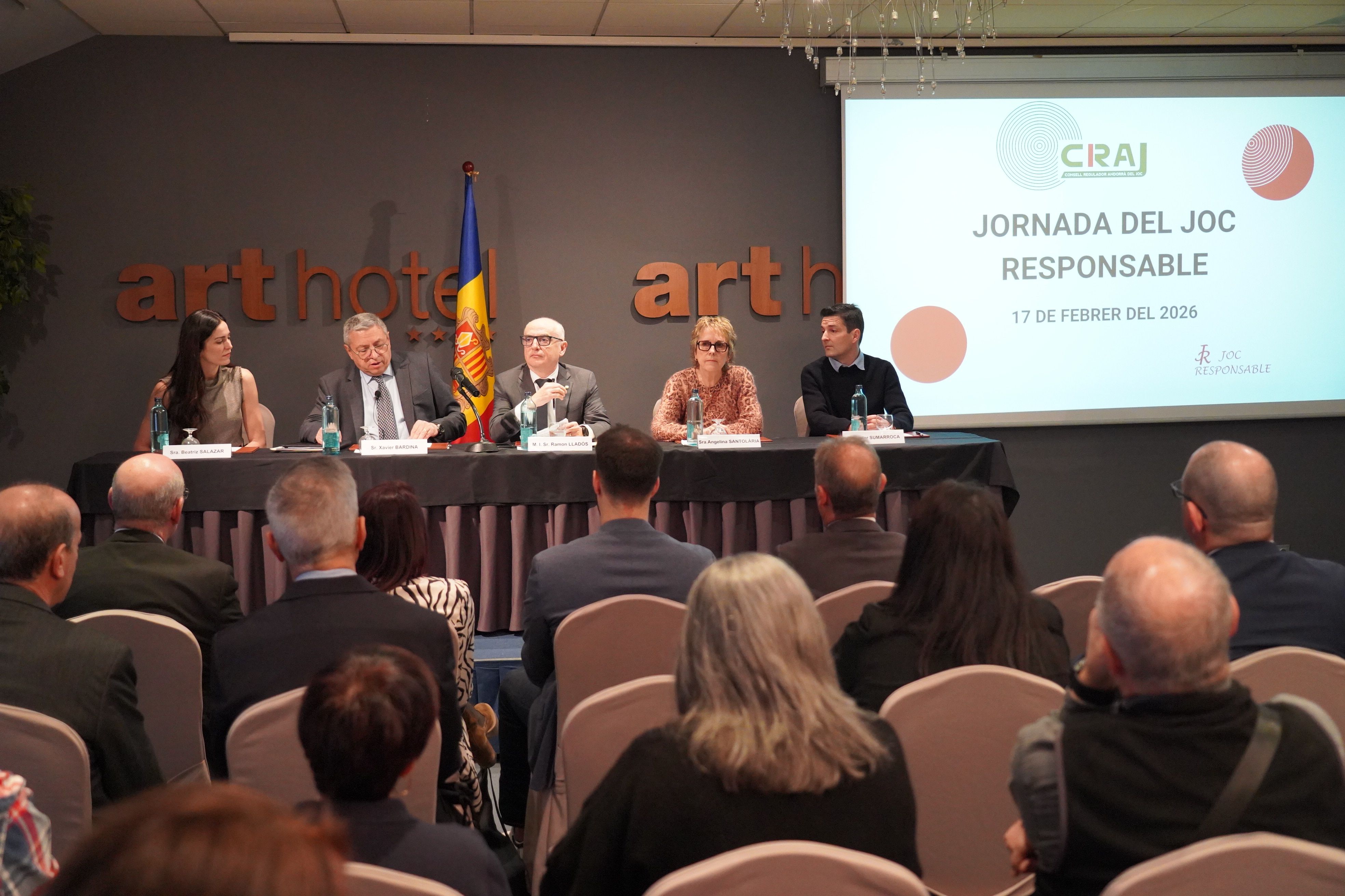 Un moment de la jornada sobre Joc Responsable.