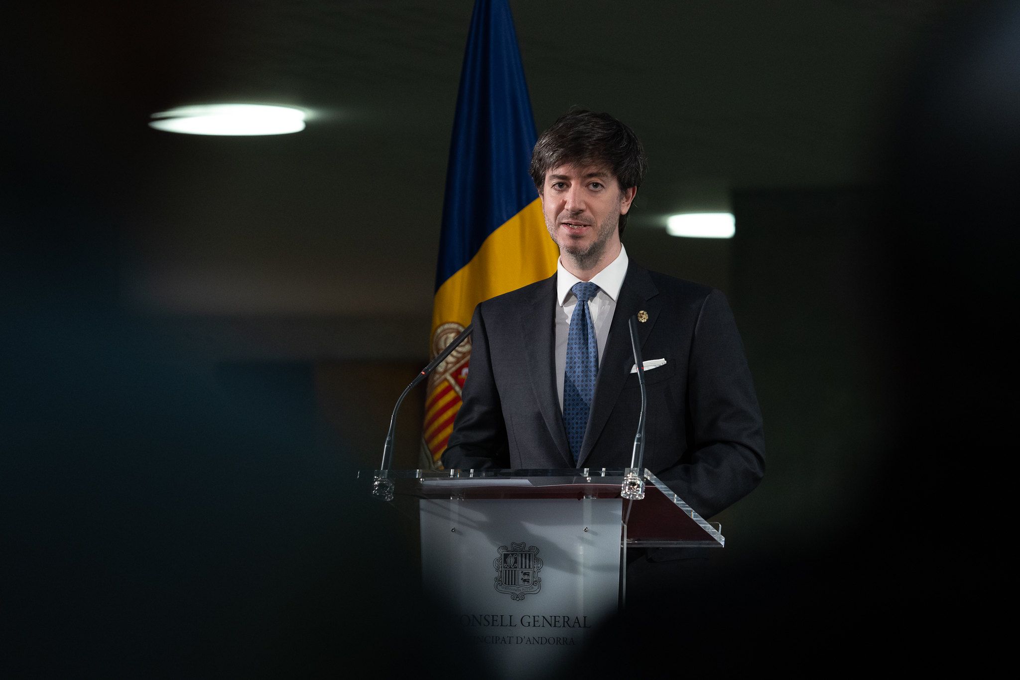 El síndic general, Carles Ensenyat. El síndic general, Carles Ensenyat.