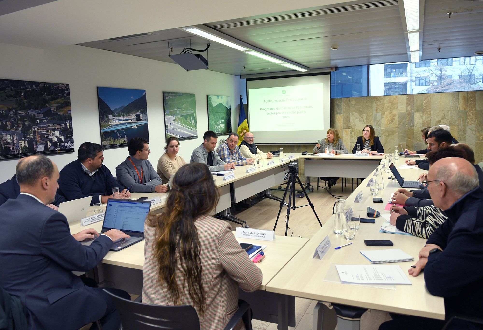 Un moment de la reunió del Consell Econòmic i Social.