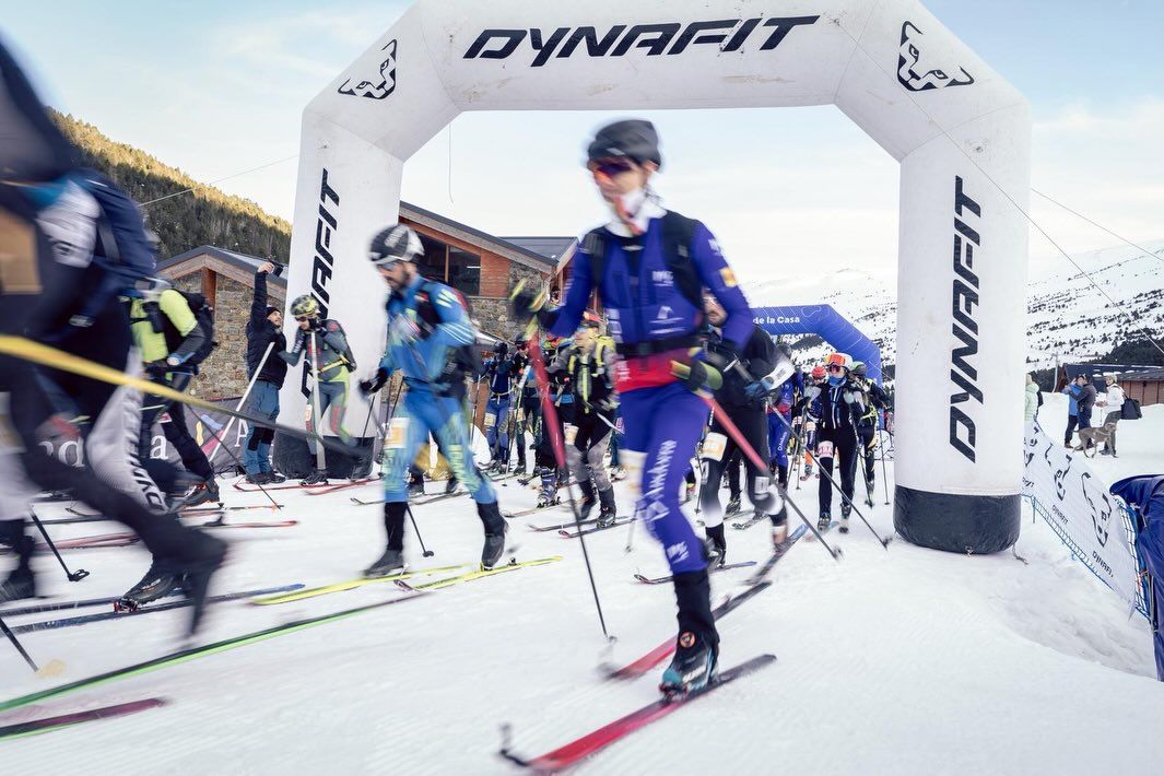 Els esquiadors de l'equip nacional de la FAM, presents a l'Andorra Skimo.