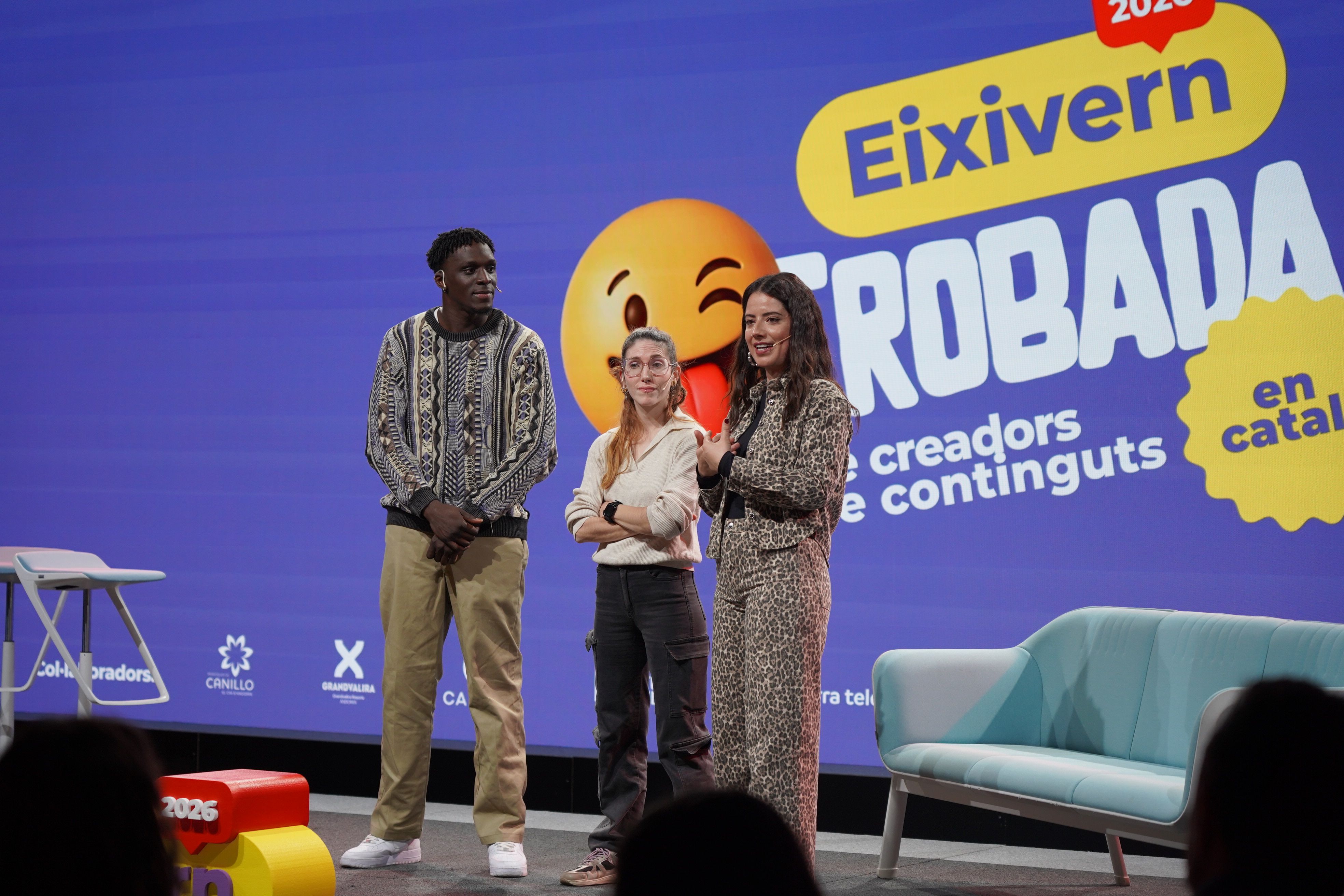 Un moment de la trobada de creadors de contingut.