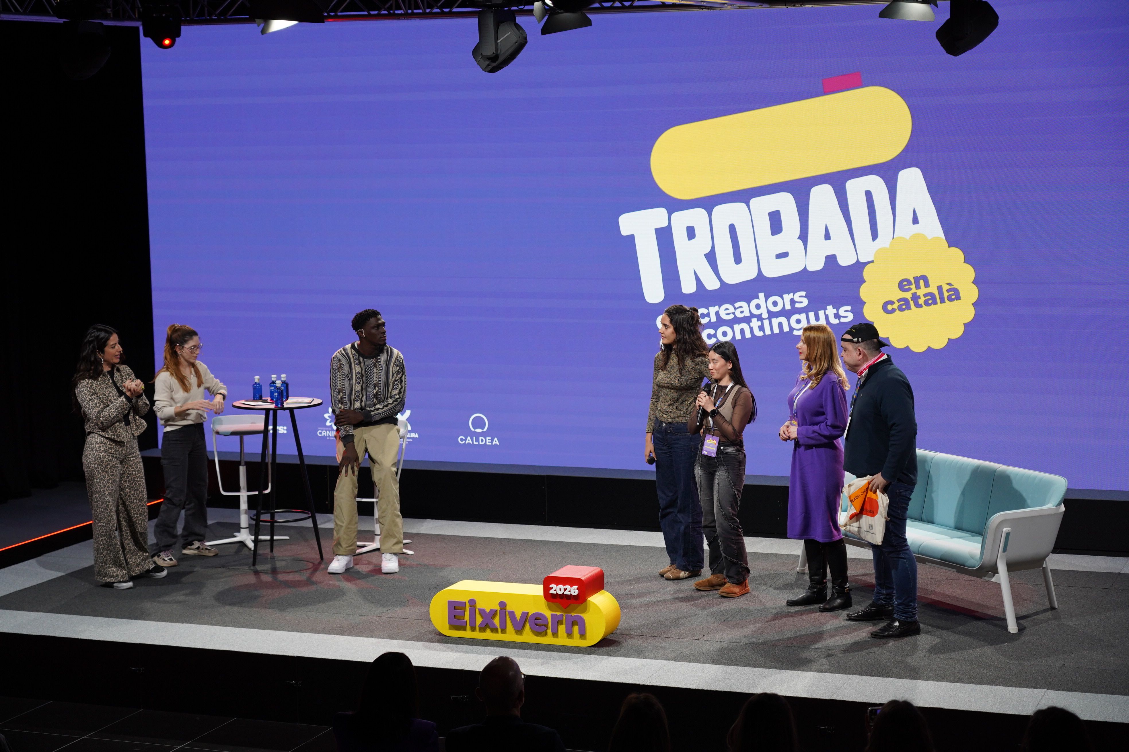 Un moment de la trobada.