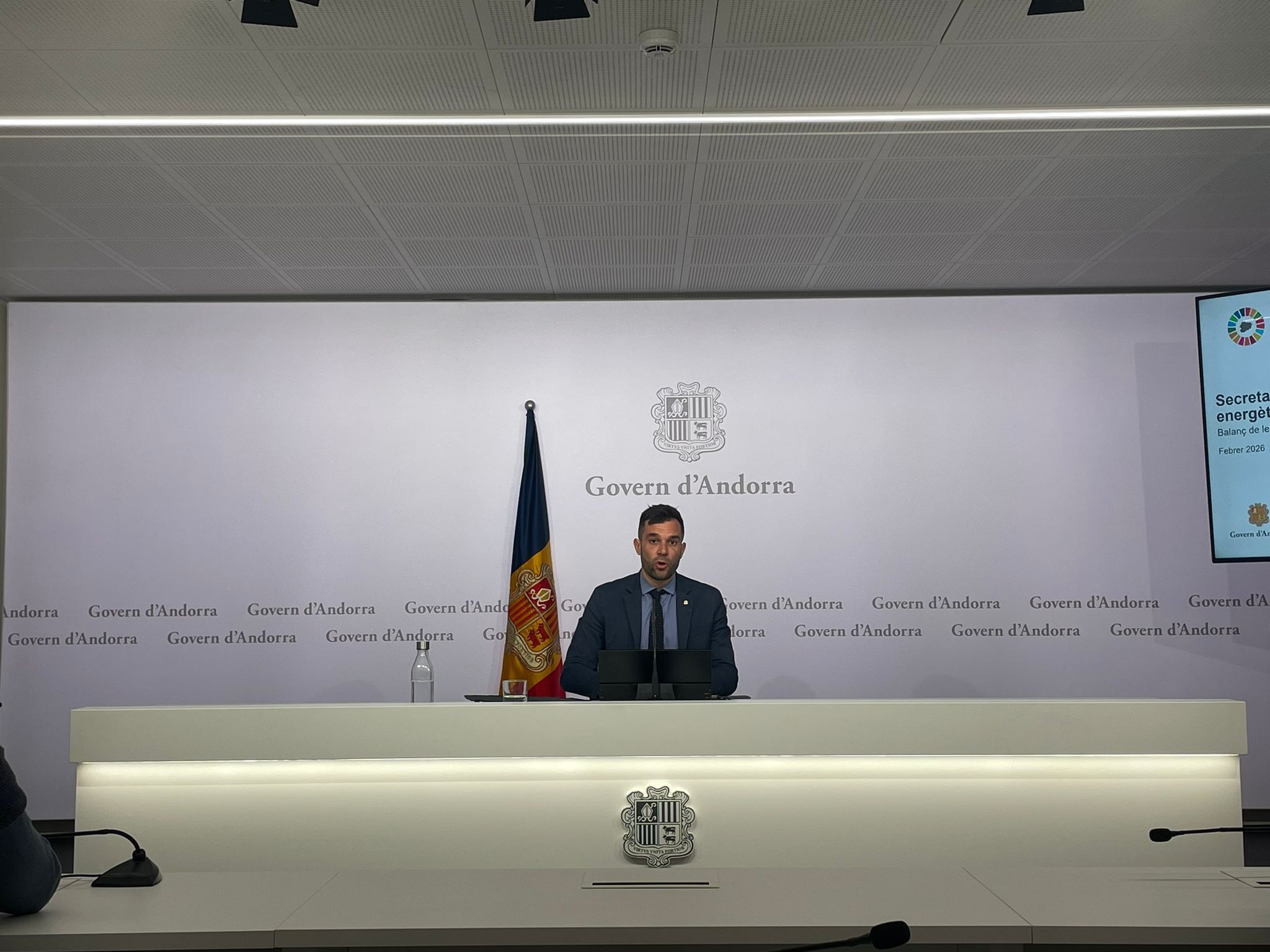 Forné durant la roda de premsa.