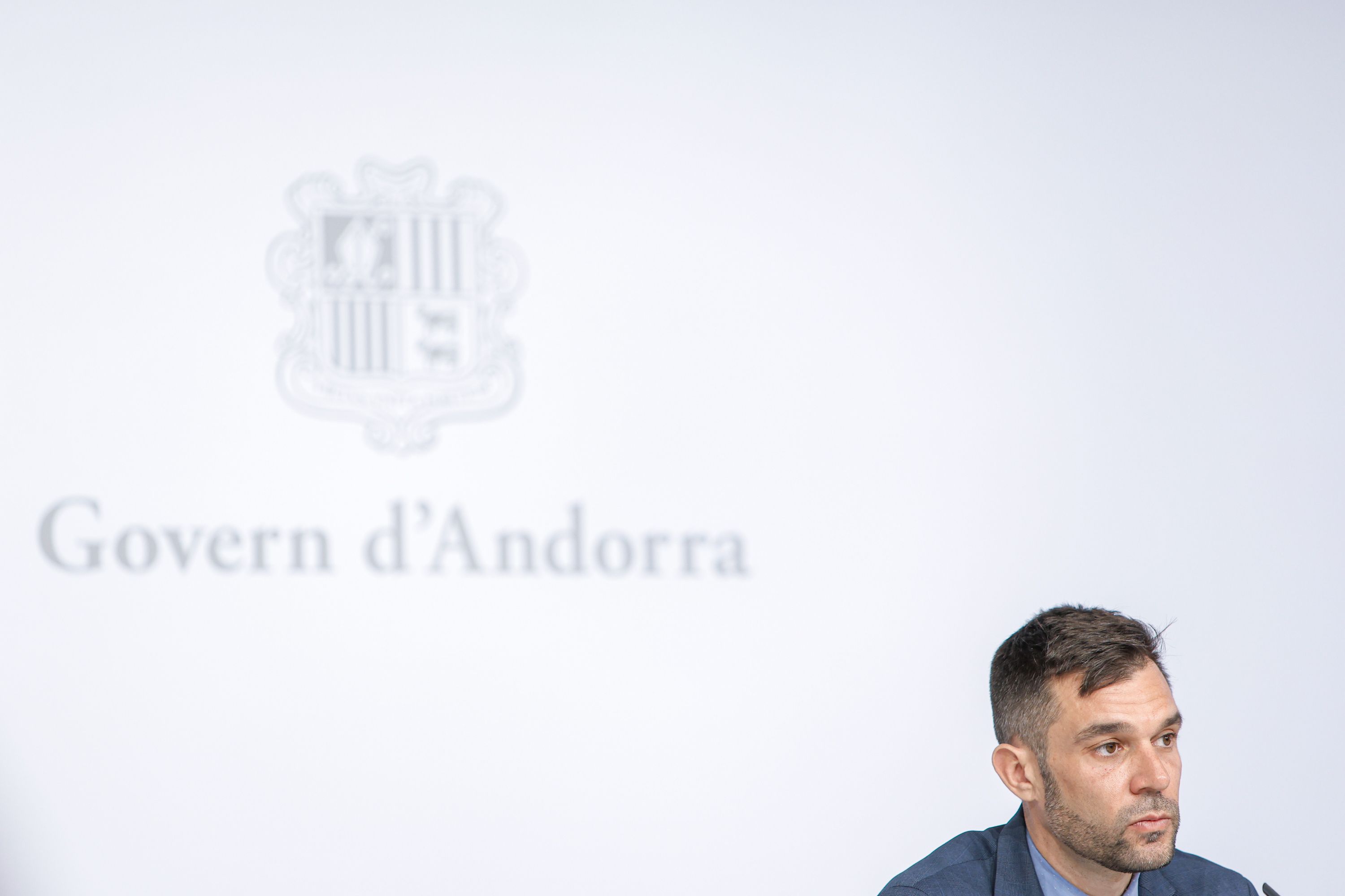 Forné a la sala de premsa de Govern.