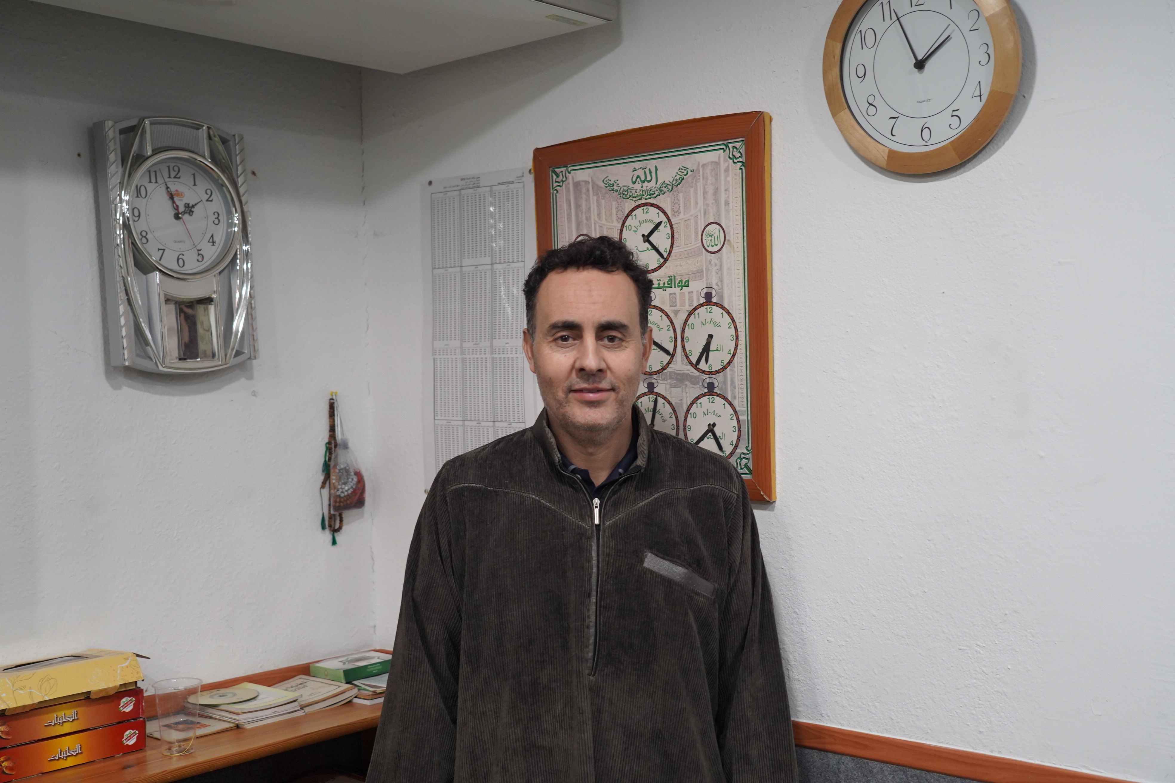 Salhi en un dels espais del Centre Cultural Islàmic.