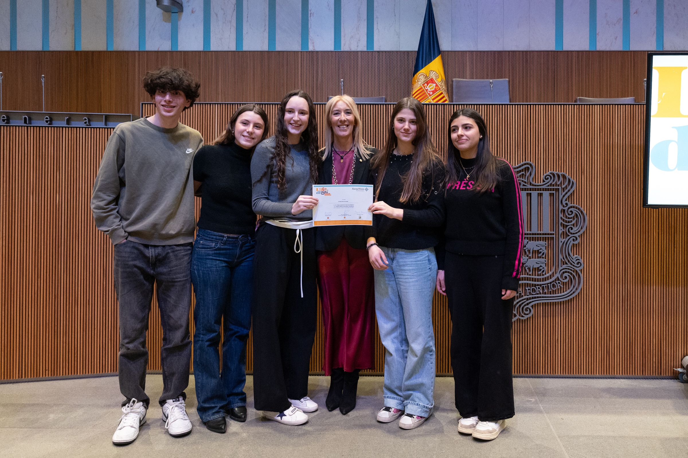 El Col·legi Sant Ermengol, campió de la lliga de debat en el Consell General.