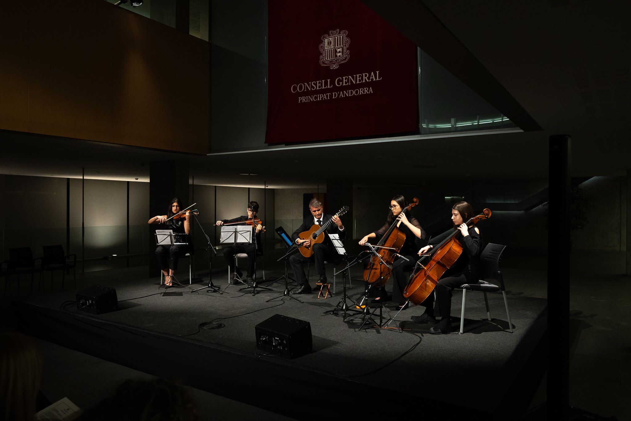 Concert de Rafael Serrallet, guanyador d’un Grammy llatí, al vestíbul del Consell General.