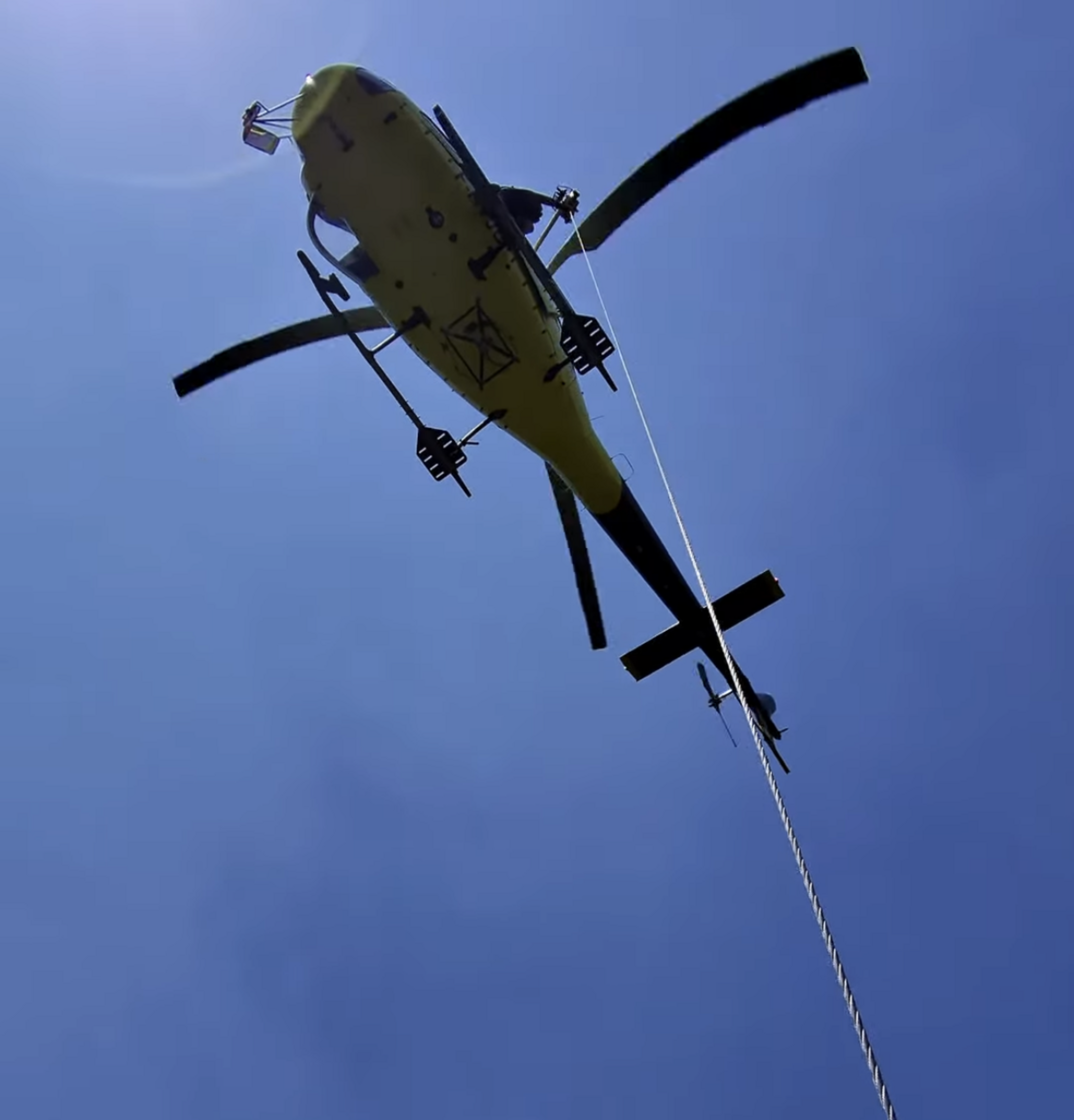 L'helicòpter en una actuació anterior.