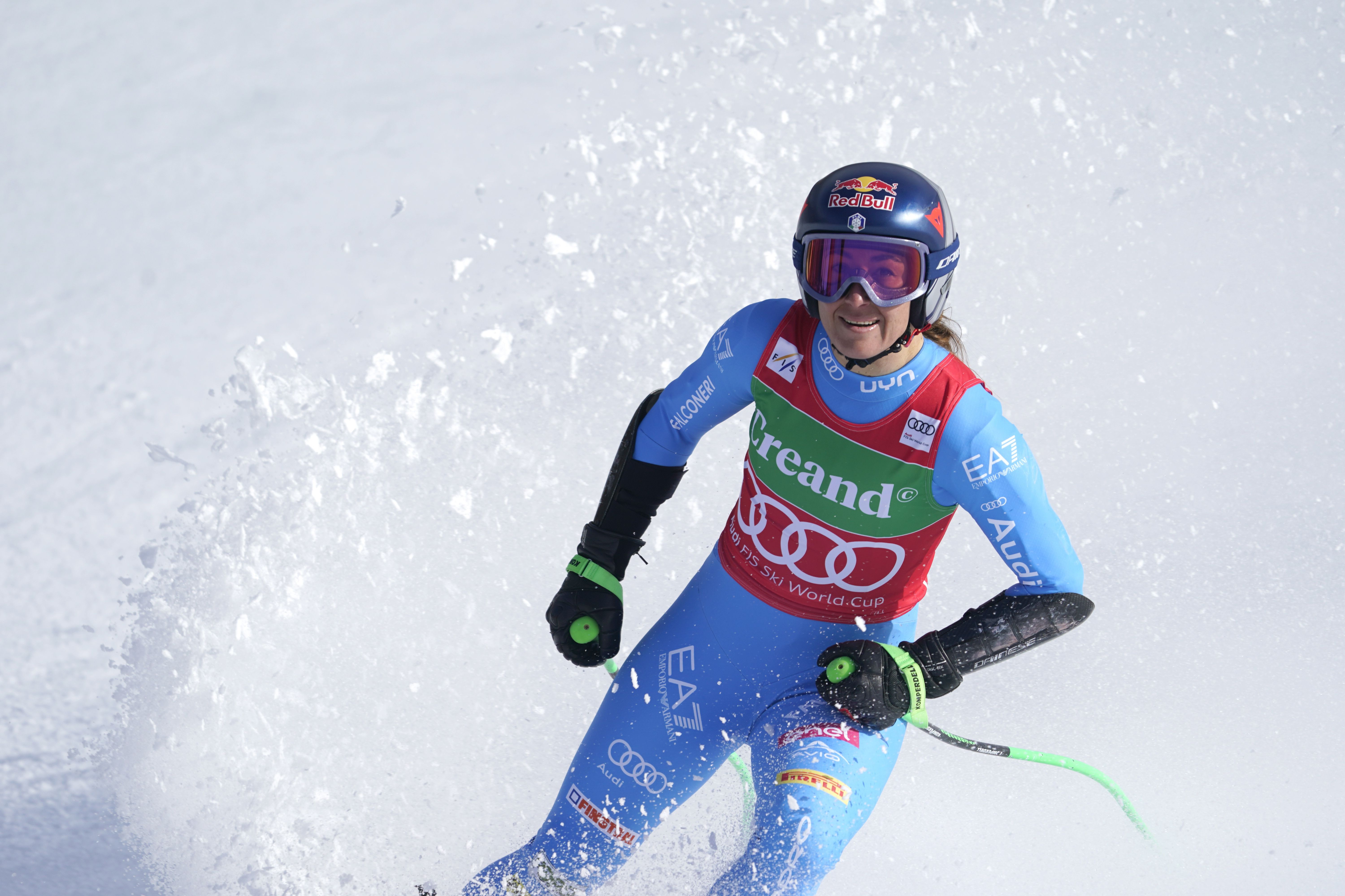 La italiana Sofia Goggia s'ha deixat punts valuosos per la general.