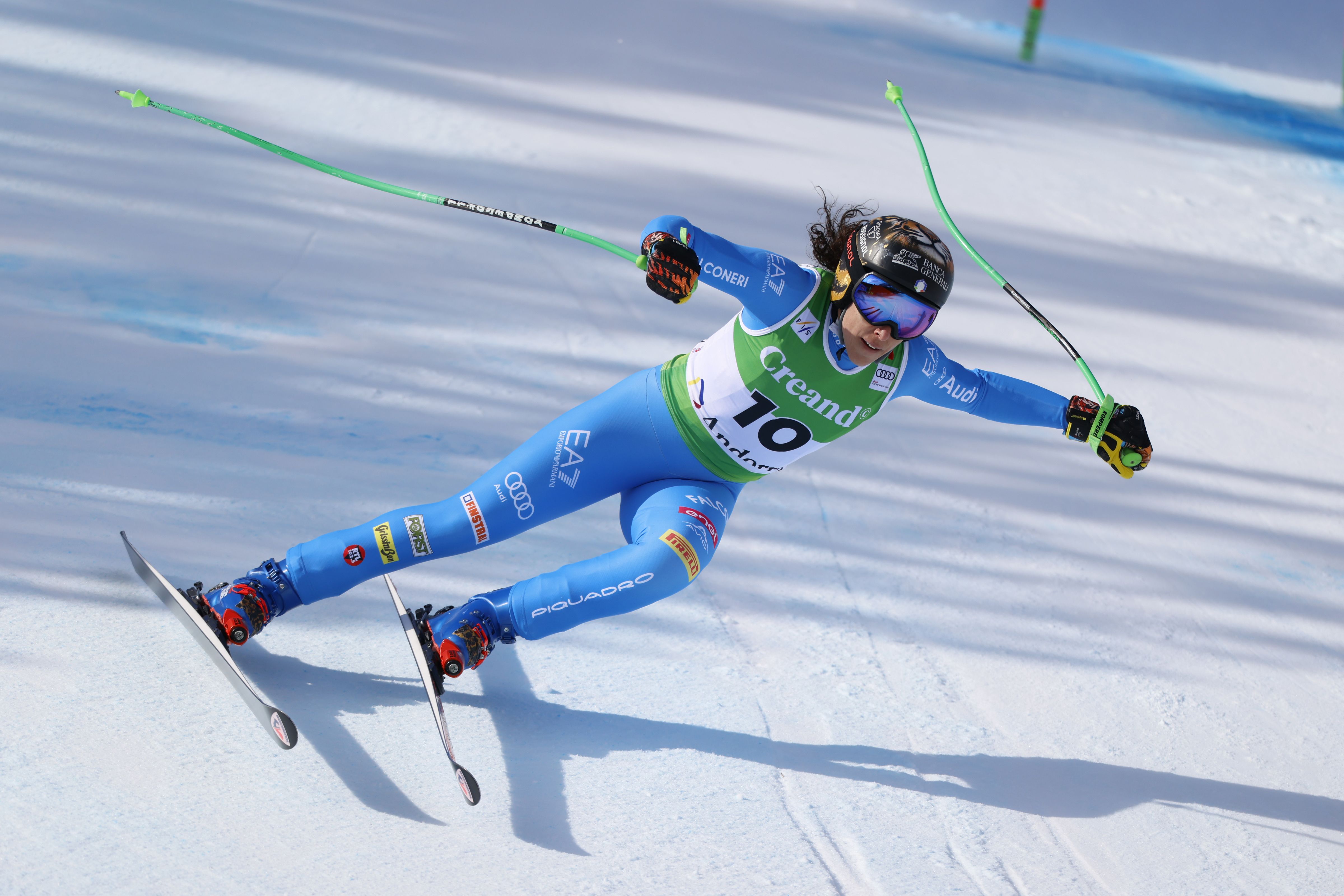 La campiona olímpica Federica Brignone ha entrat en competició.