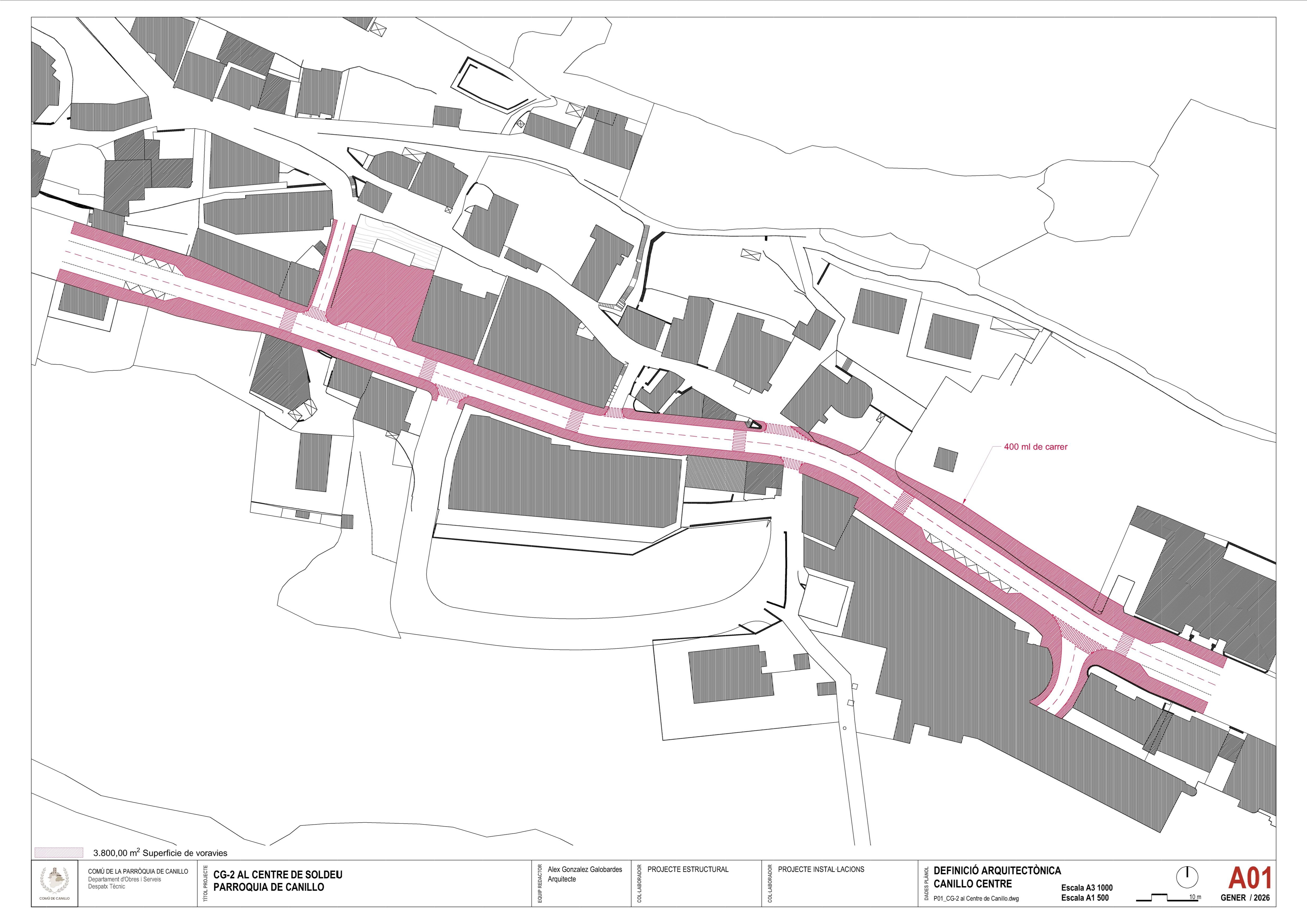 El plànol on es reflecteix el lloc on es vol actuar. El plànol on es reflecteix el lloc on es vol actuar.