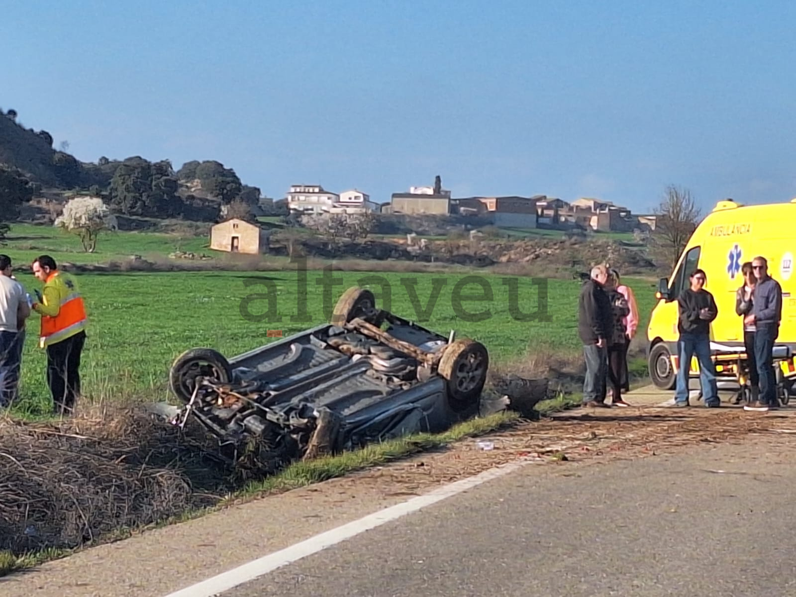 El cotxe accidentat.