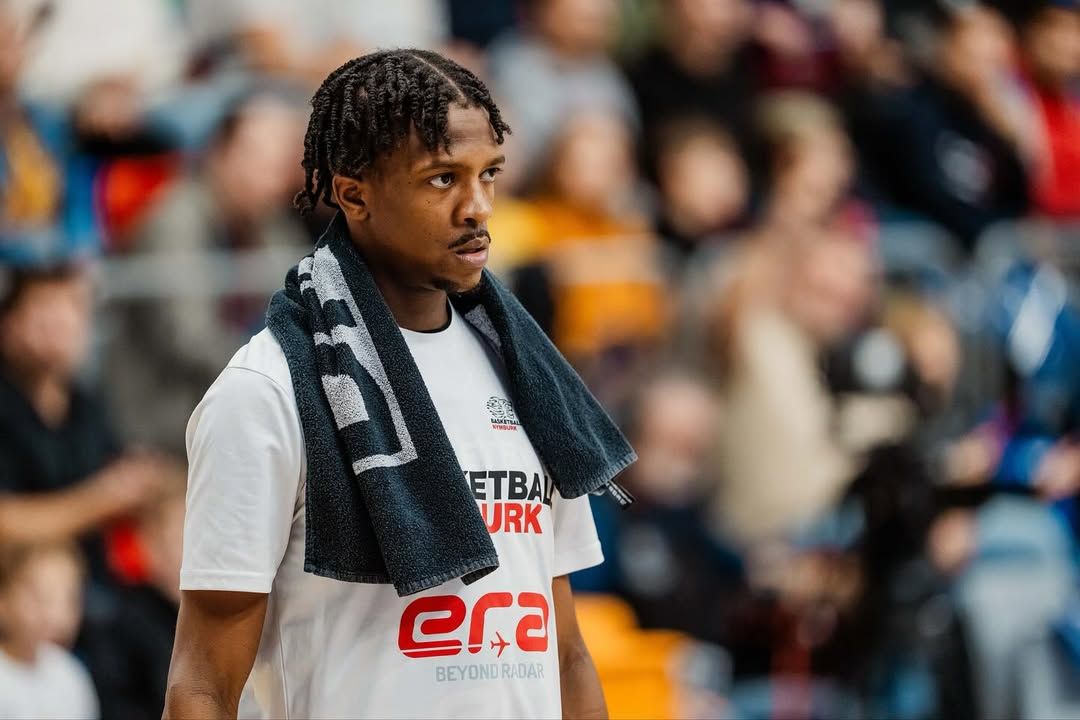 Sir'Jabari Rice, aquesta temporada abans d'un duel amb el Nymburk txec. 