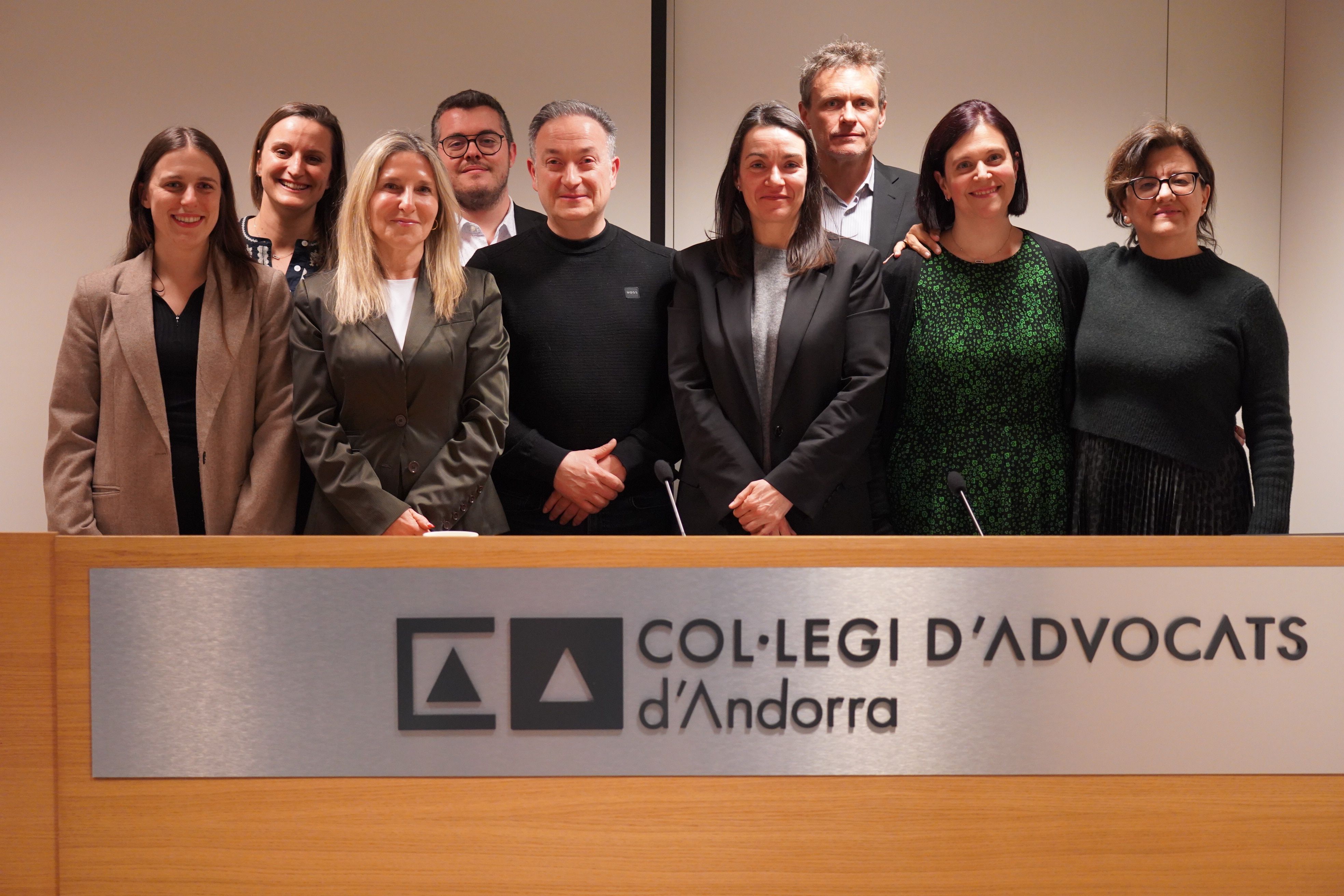 La nova junta del Col·legi d'Advocats.