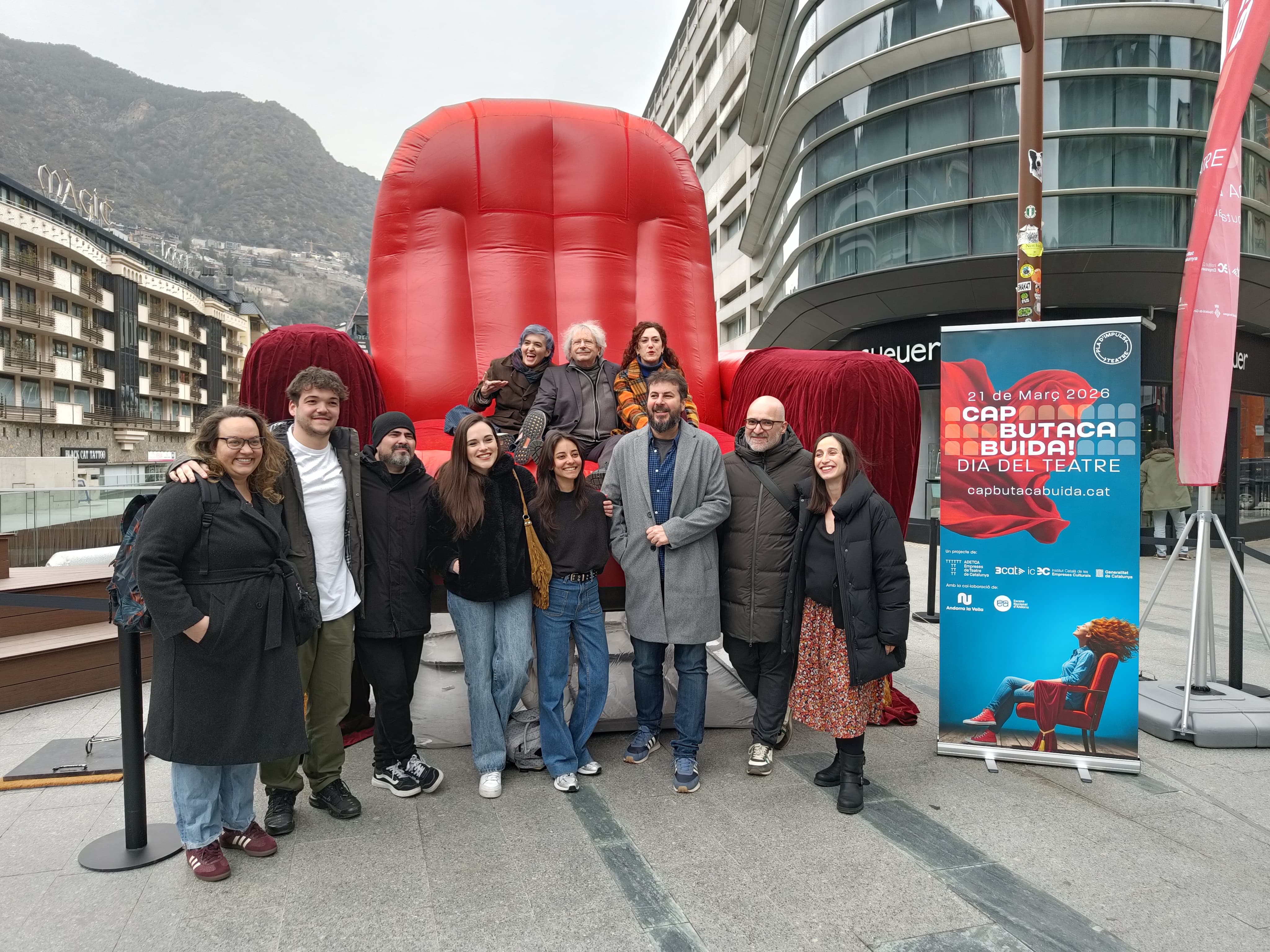 Presentació de la iniciativa 'Cap butaca buida' a Andorra la Vella. Presentació de la iniciativa 'Cap butaca buida' a Andorra la Vella.