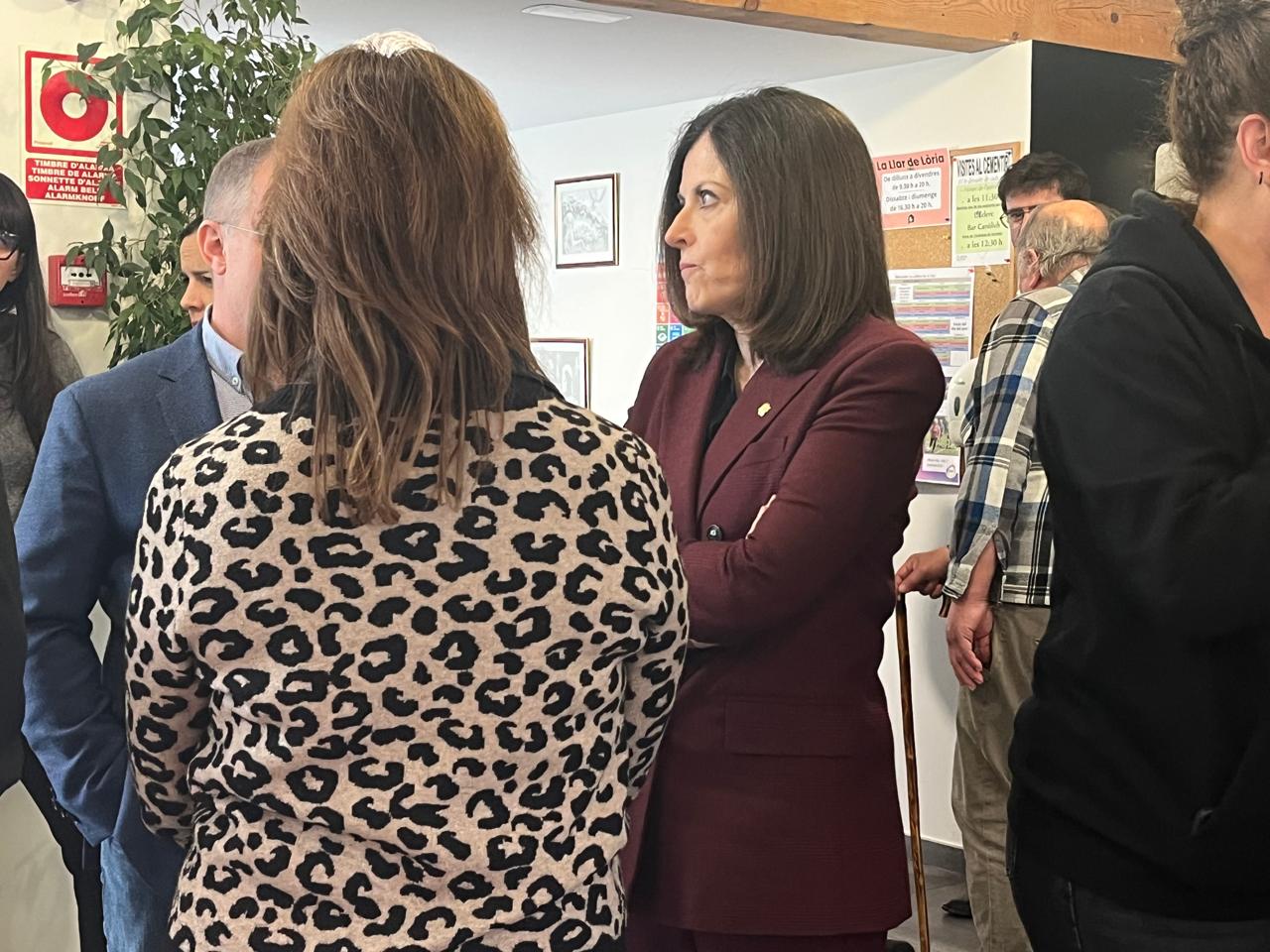 Imma Tor, durant un acte aquest matí a Sant Julià. Imma Tor, durant un acte aquest matí a Sant Julià.