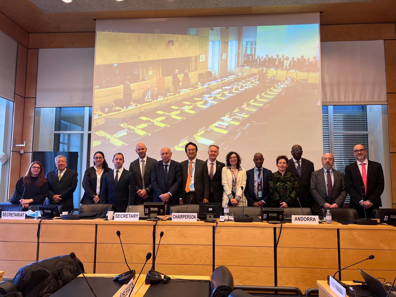 Ferran Costa amb el Comitè de Drets Humans de l’ONU, a Ginebra.