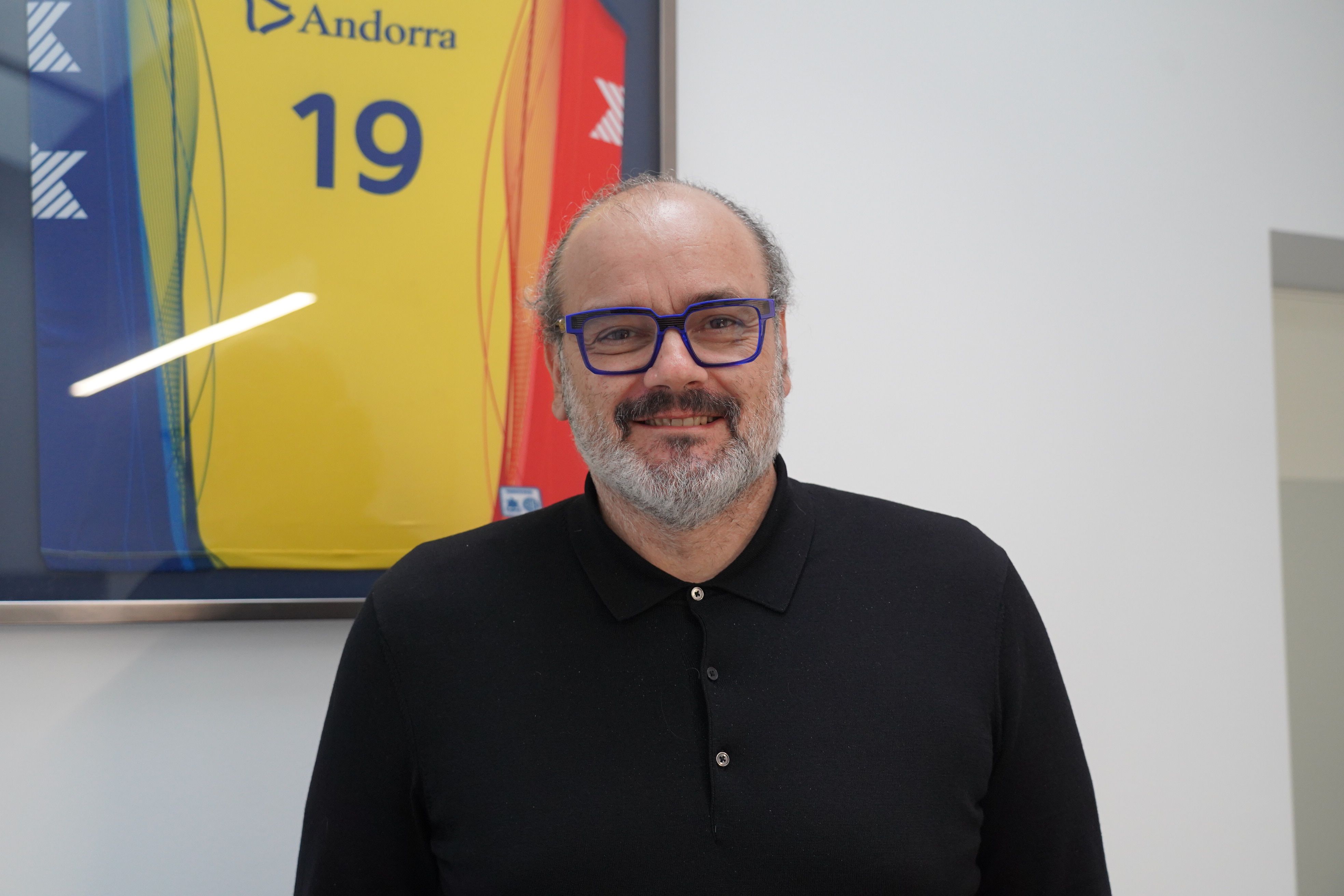 Francesc Solana, en una sala de reunions a les oficines del MoraBanc Andorra.