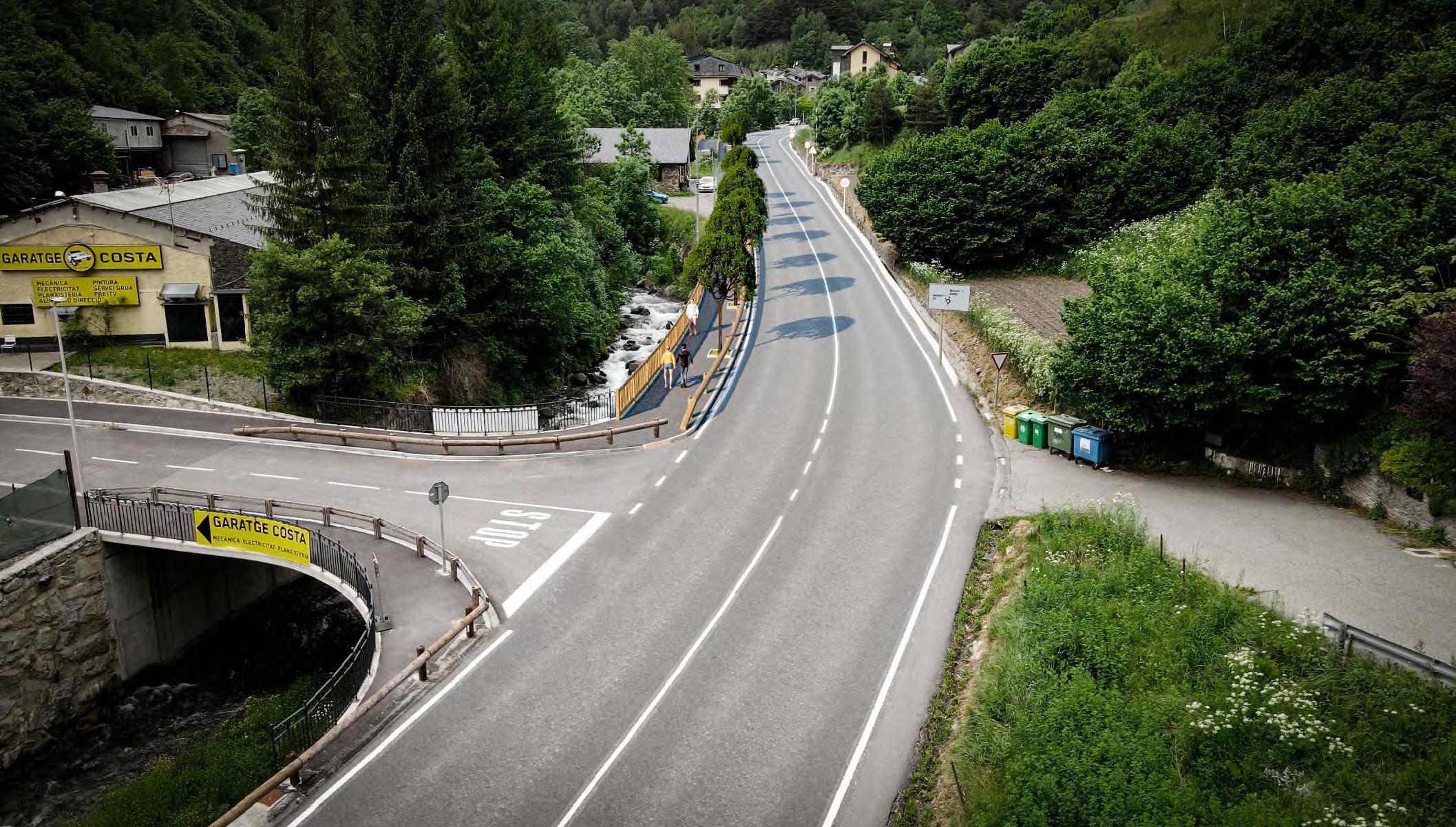 Futura voravia entre la Massana  i Erts.