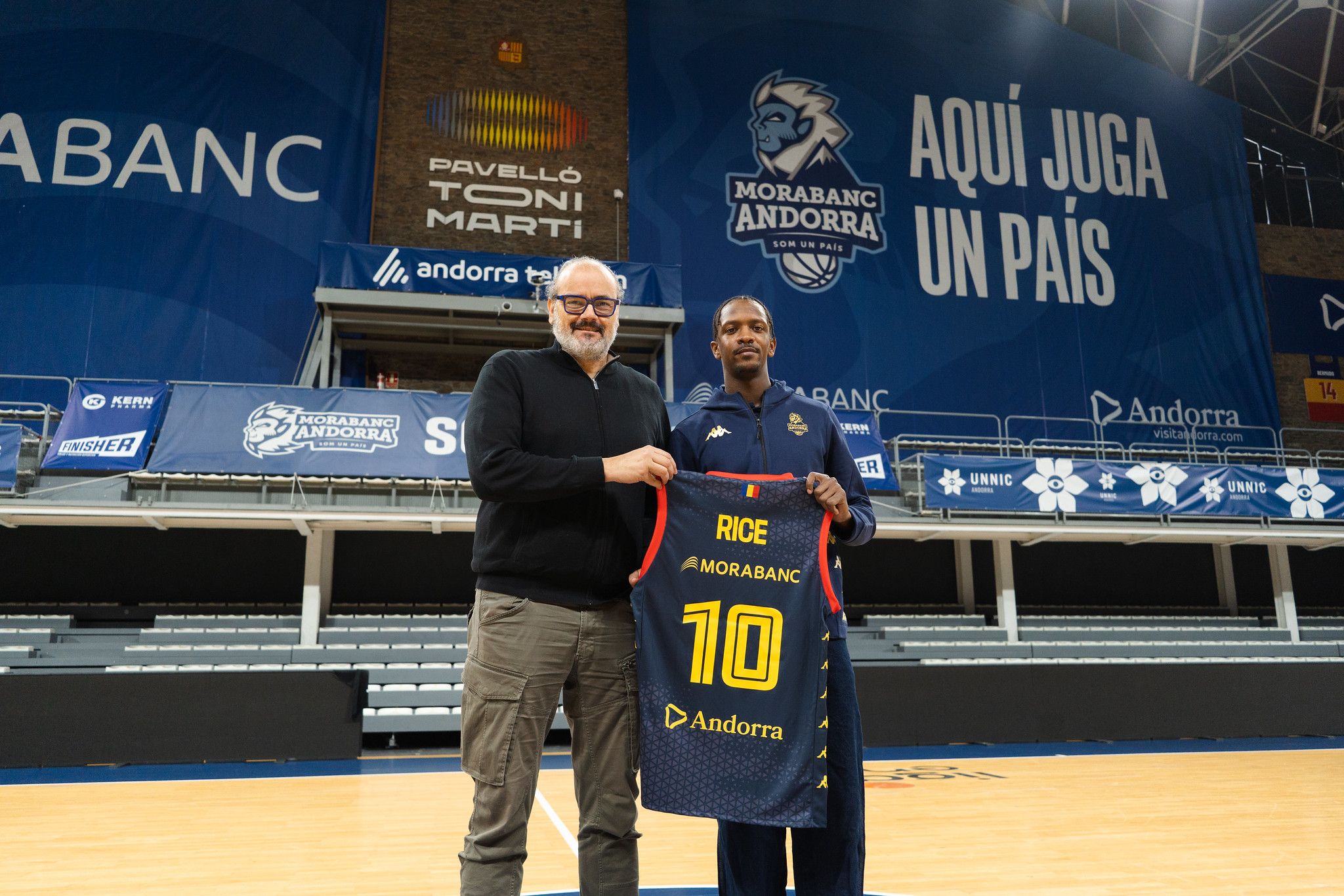 Presentació del nou jugador del BC MoraBanc Andorra, Sir' Jabari Rice.