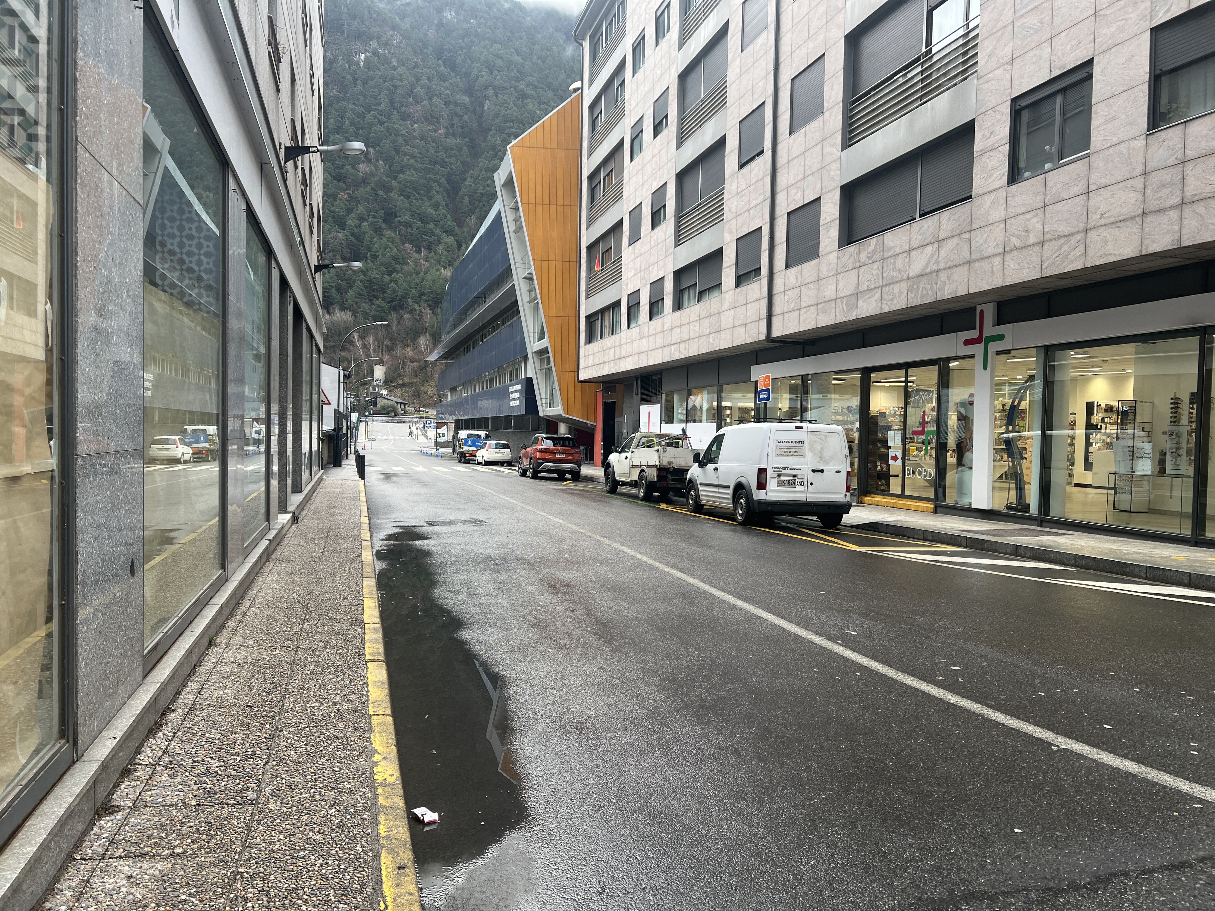 Una imatge de la zona on ha passat l'accident, aquest matí.