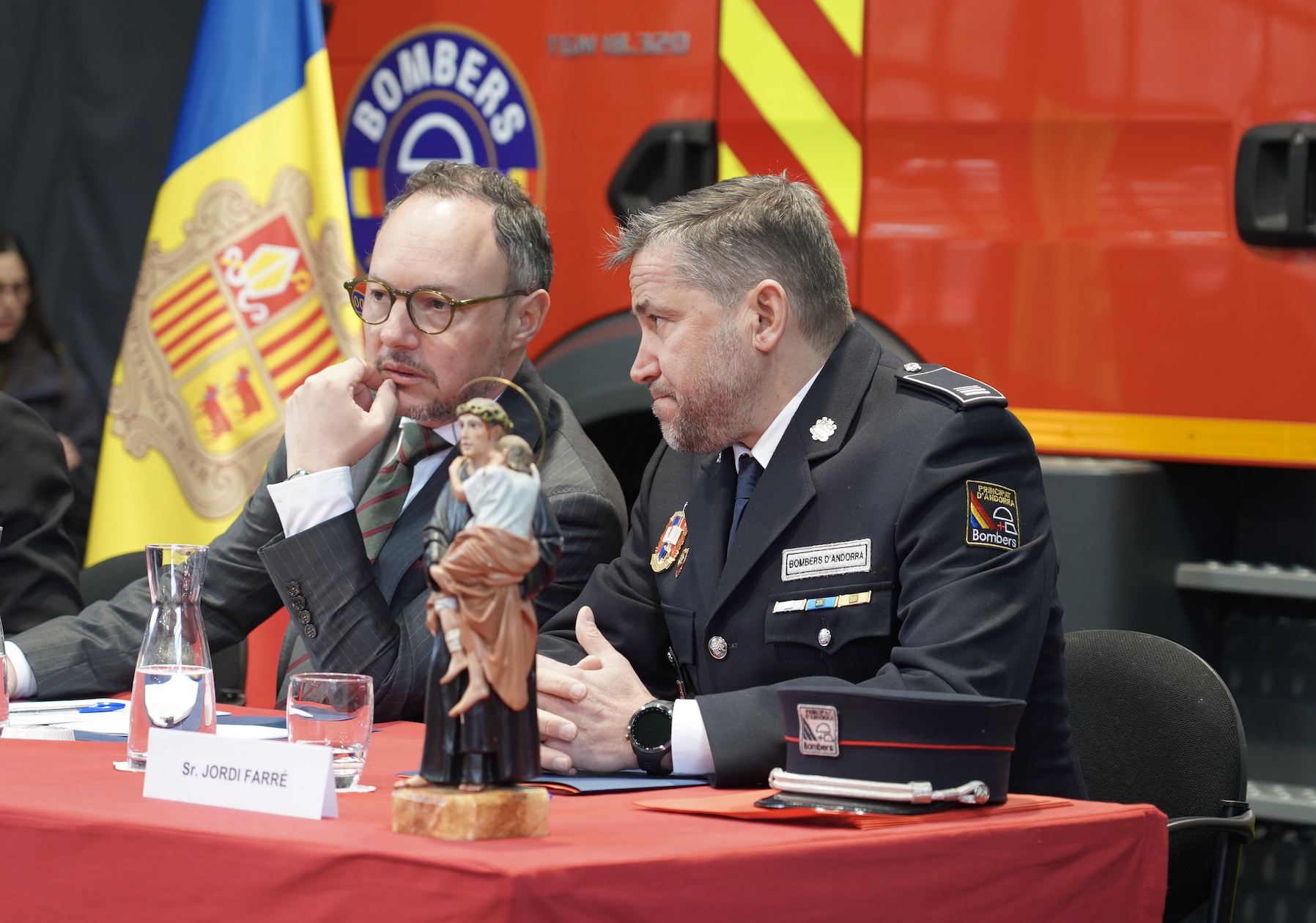 Espot i Farré durant l’acte.