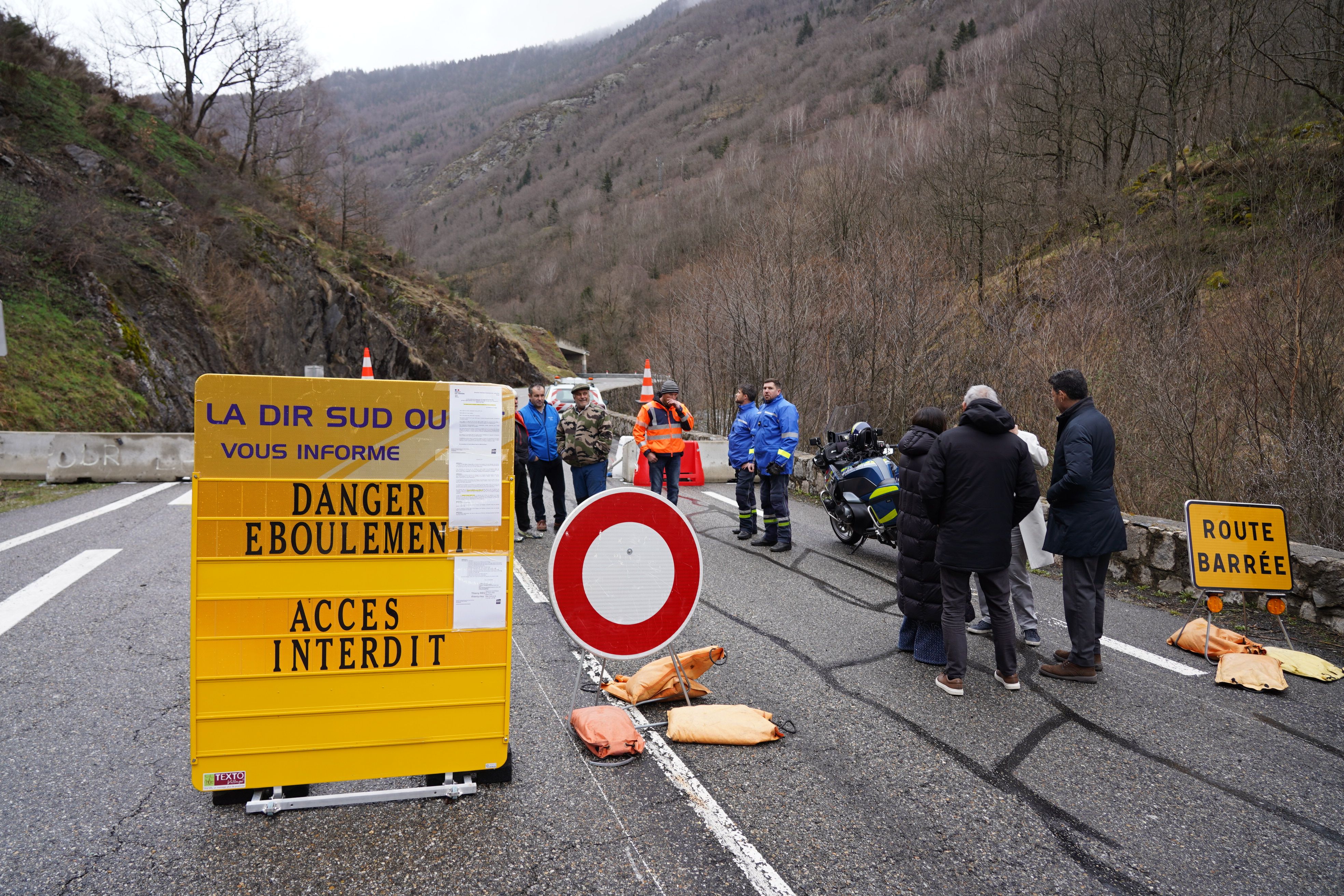 Punt de tancament de la via.